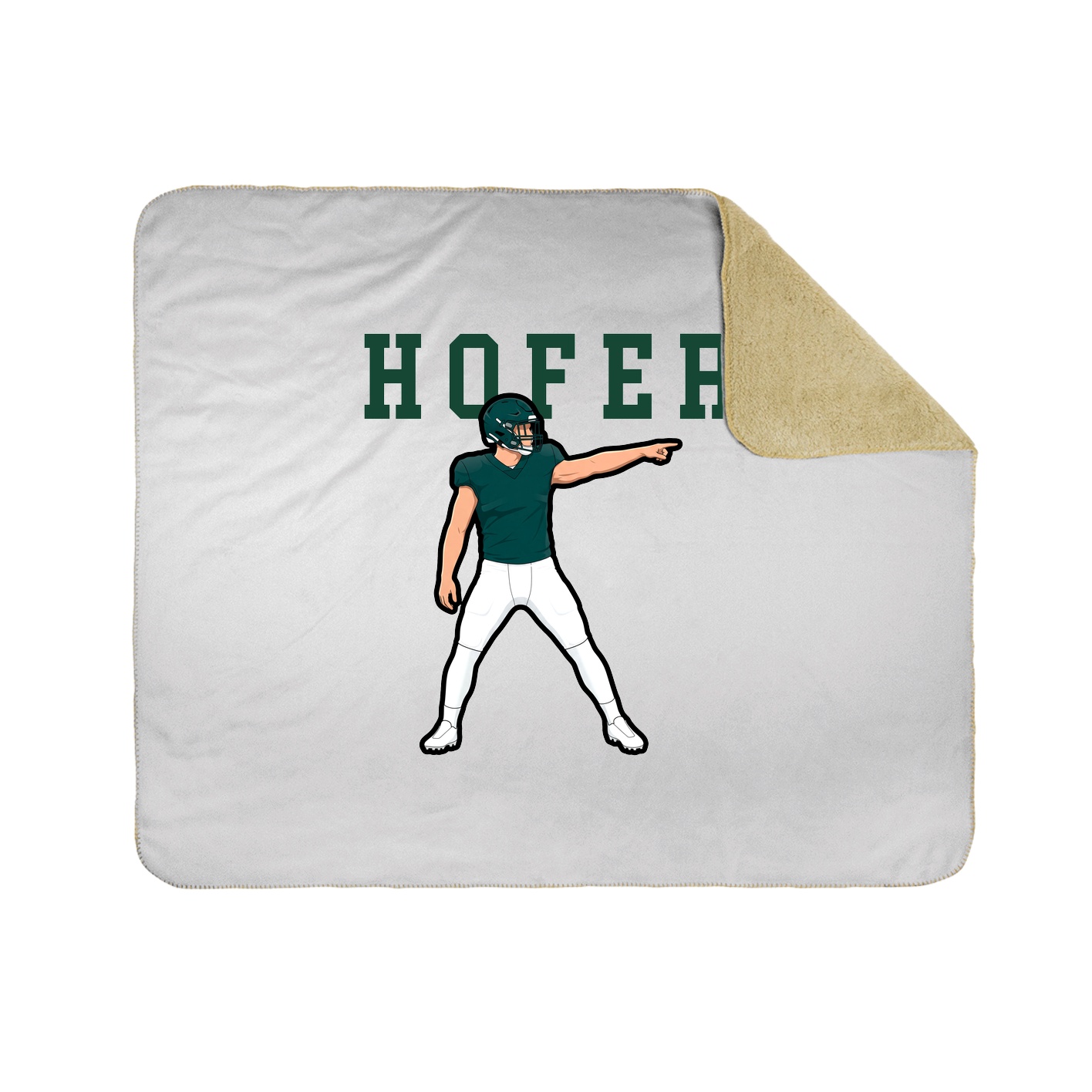 Throw Blanket — Shirsey in White