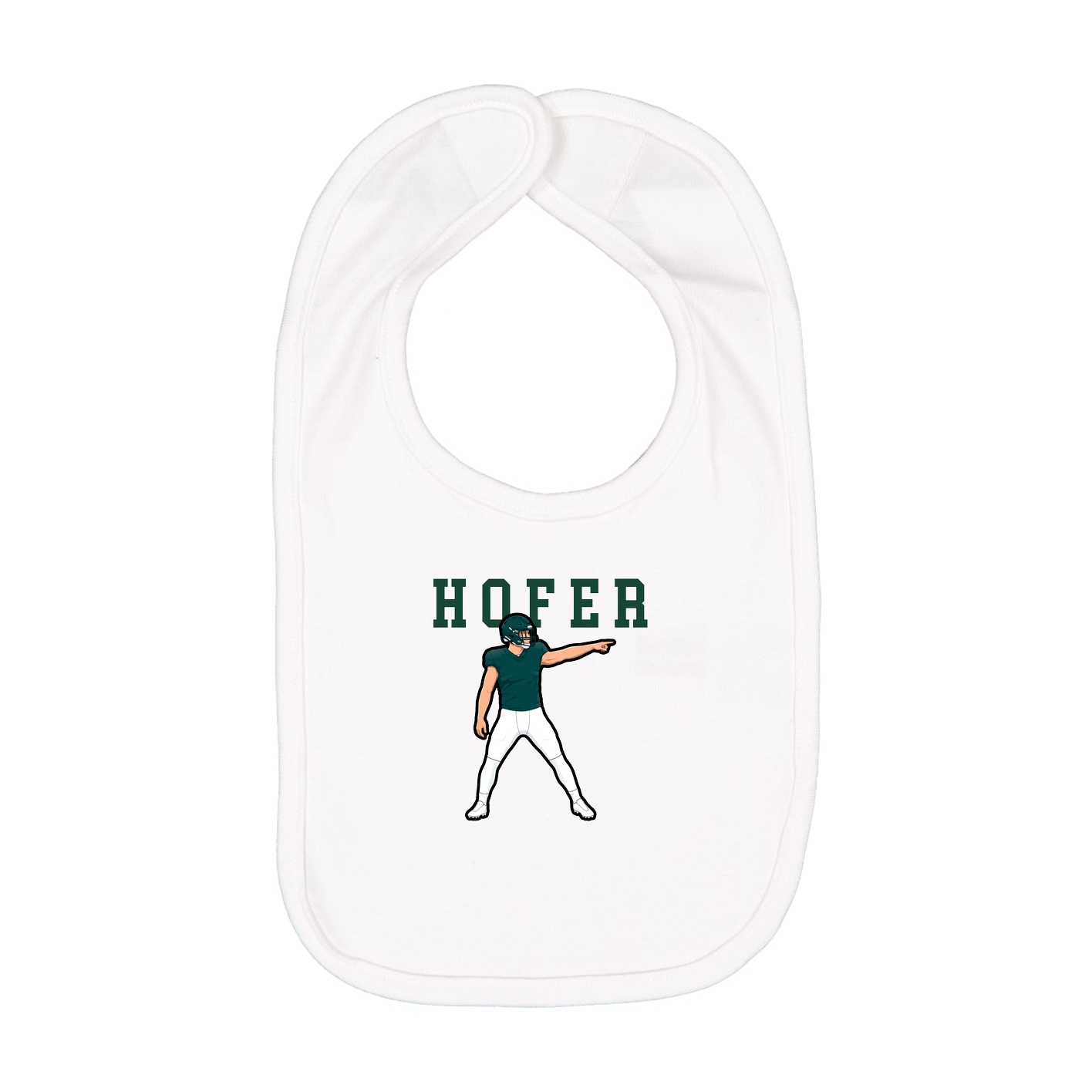 Infant Bib — Shirsey in White