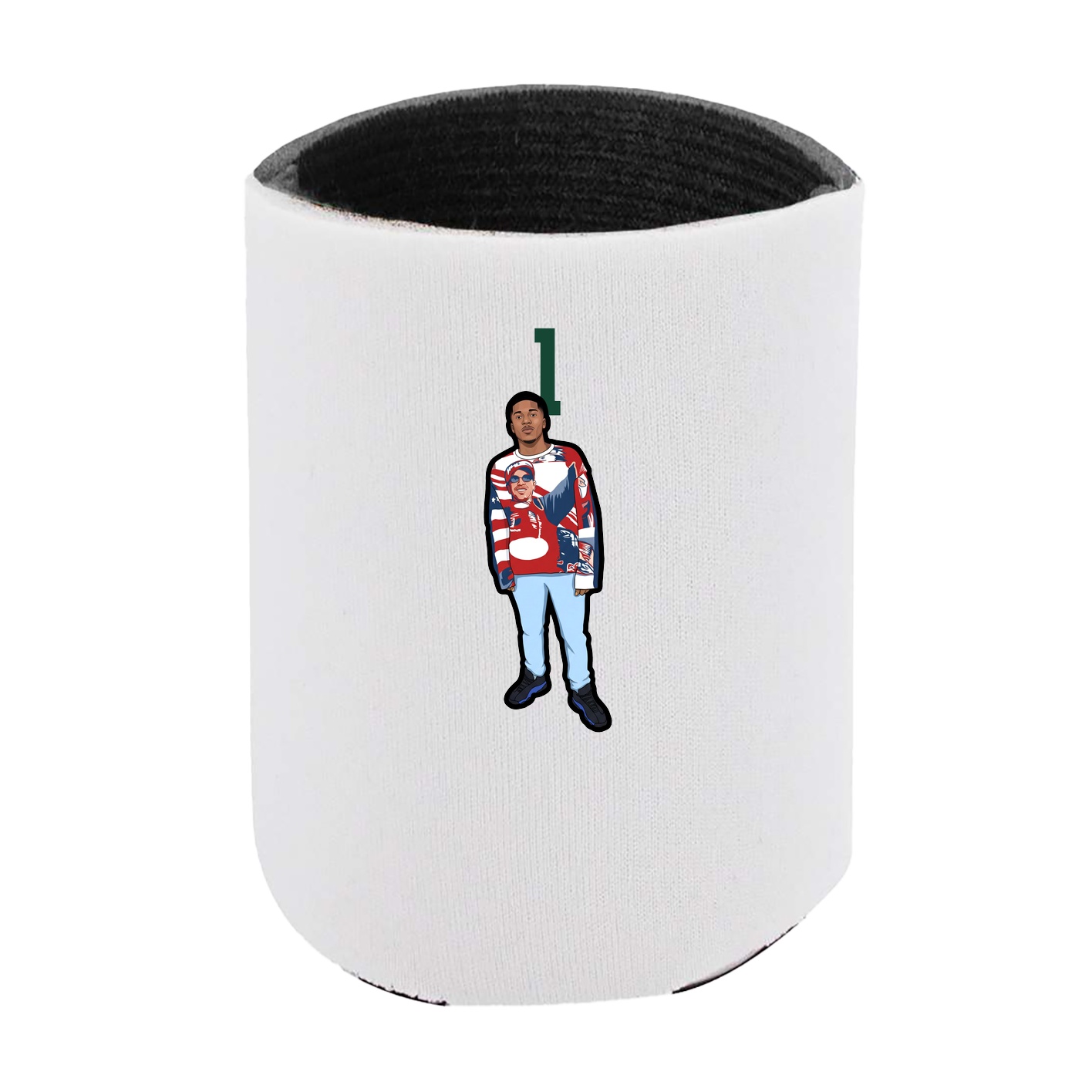 Can Holder — Number Top in White
