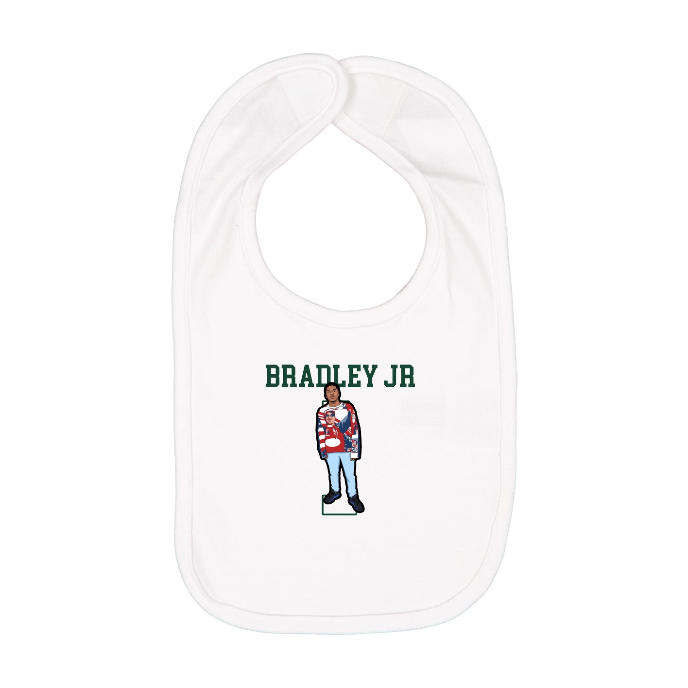 Infant Bib — Shirsey in White