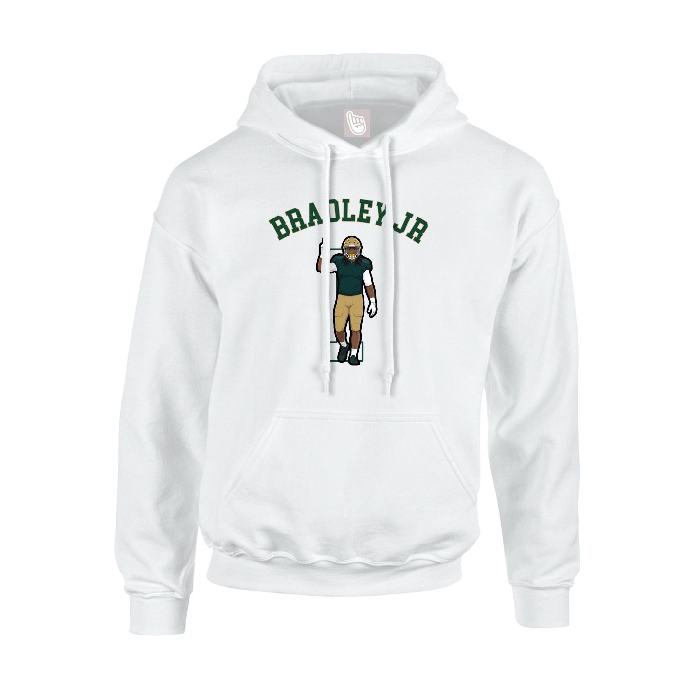Youth Hoodie — Shirsey Arch in White
