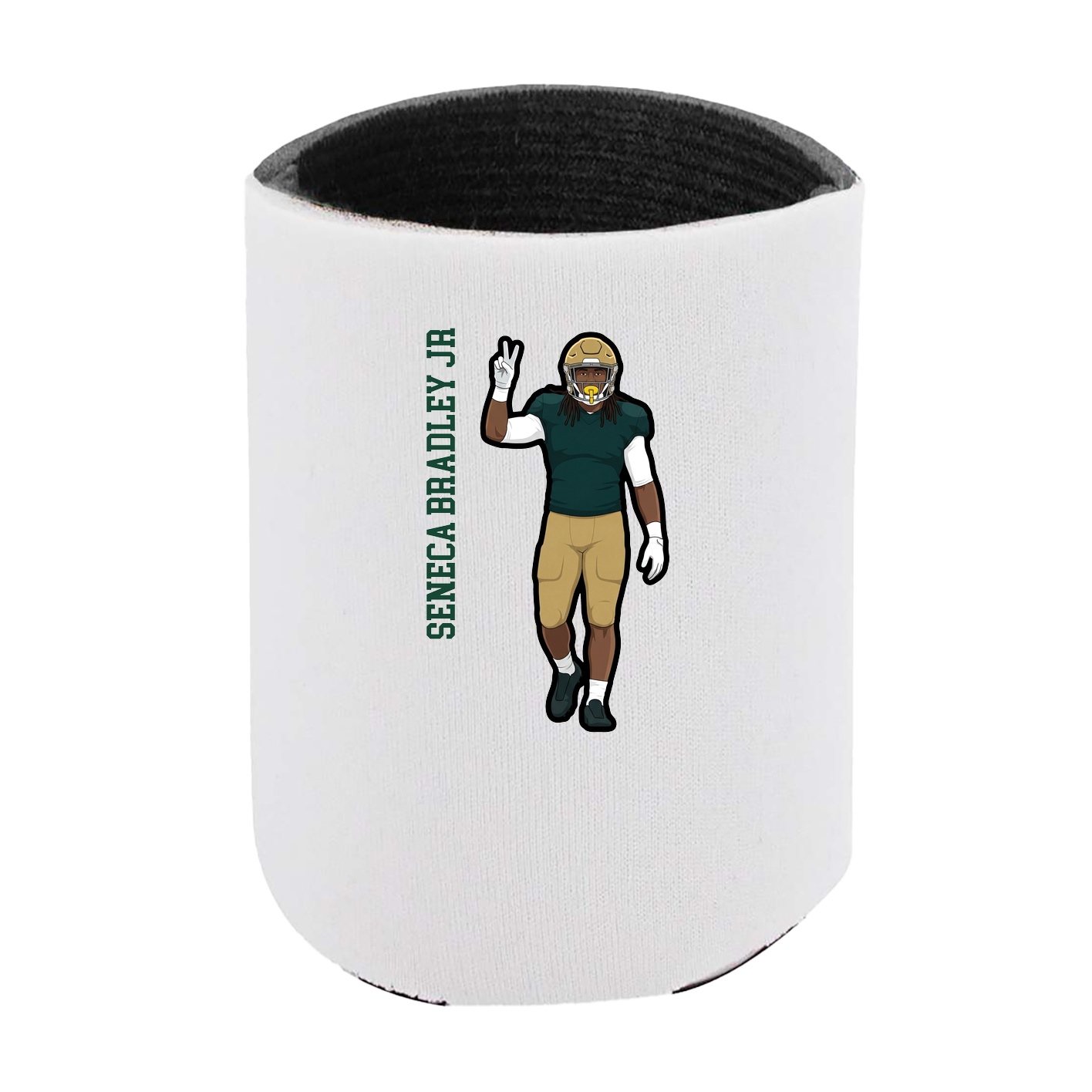Can Holder — Name Vertical in White