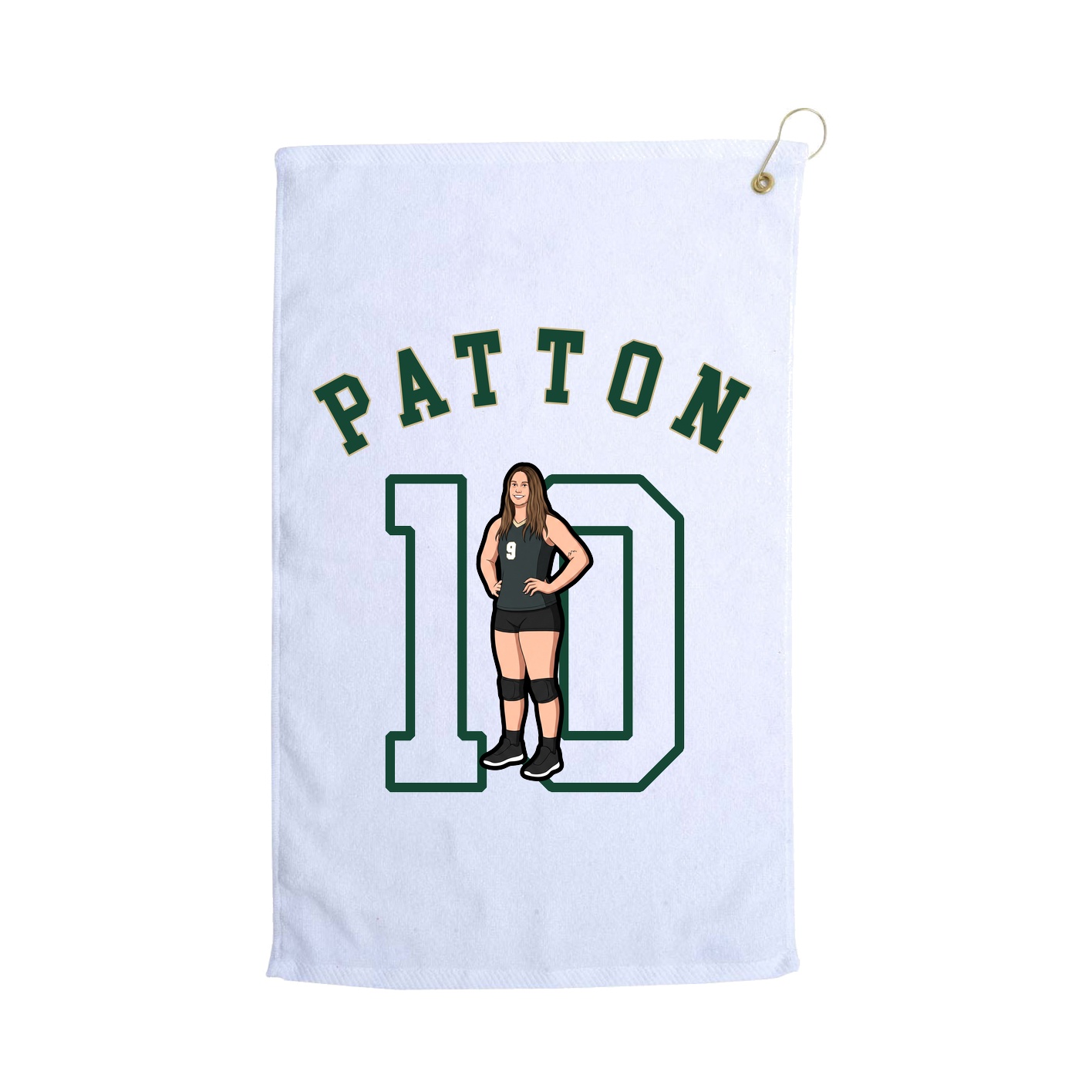 Golf Towel — Shirsey Arch in White