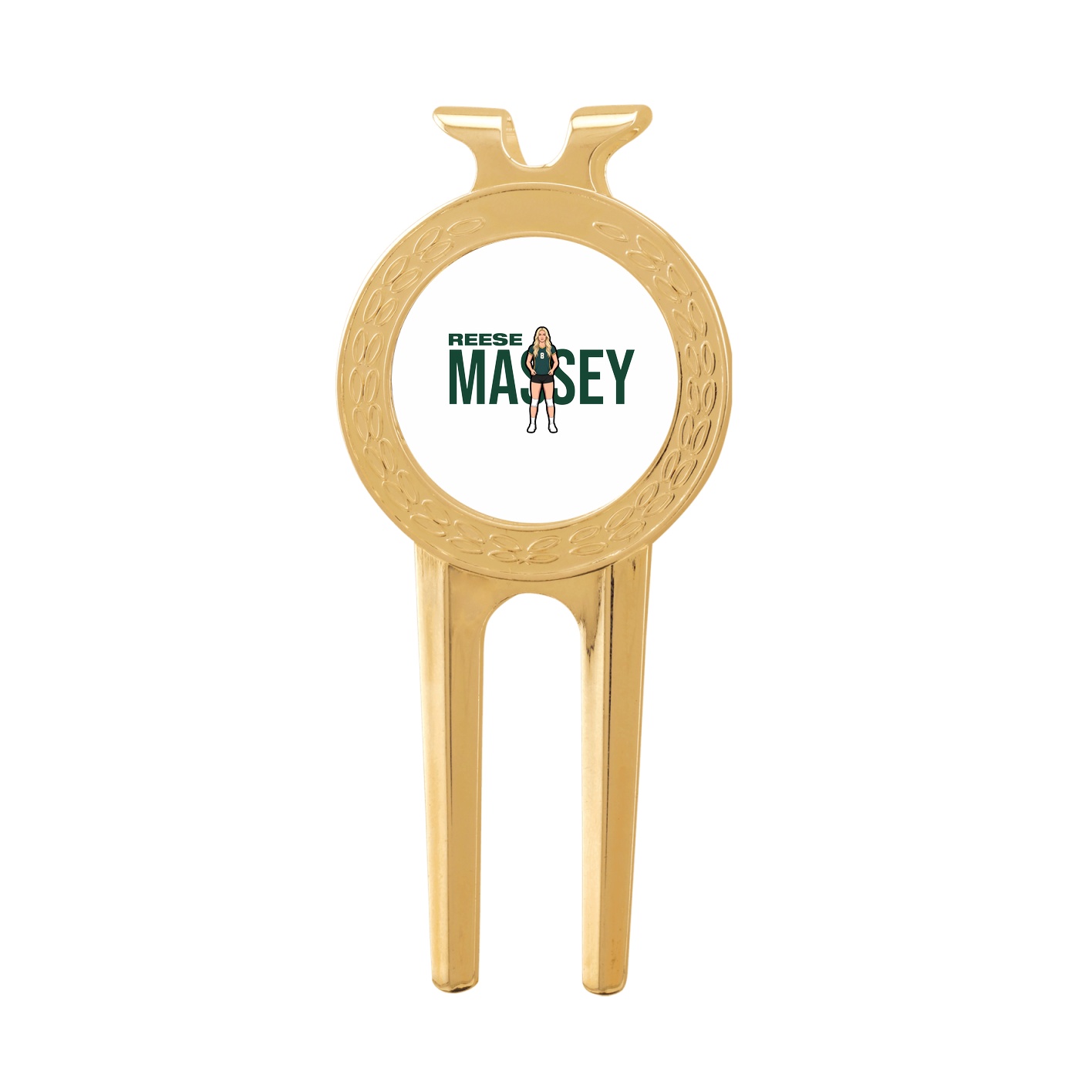 Divot Tool with Ball Marker — Player Name in Classic