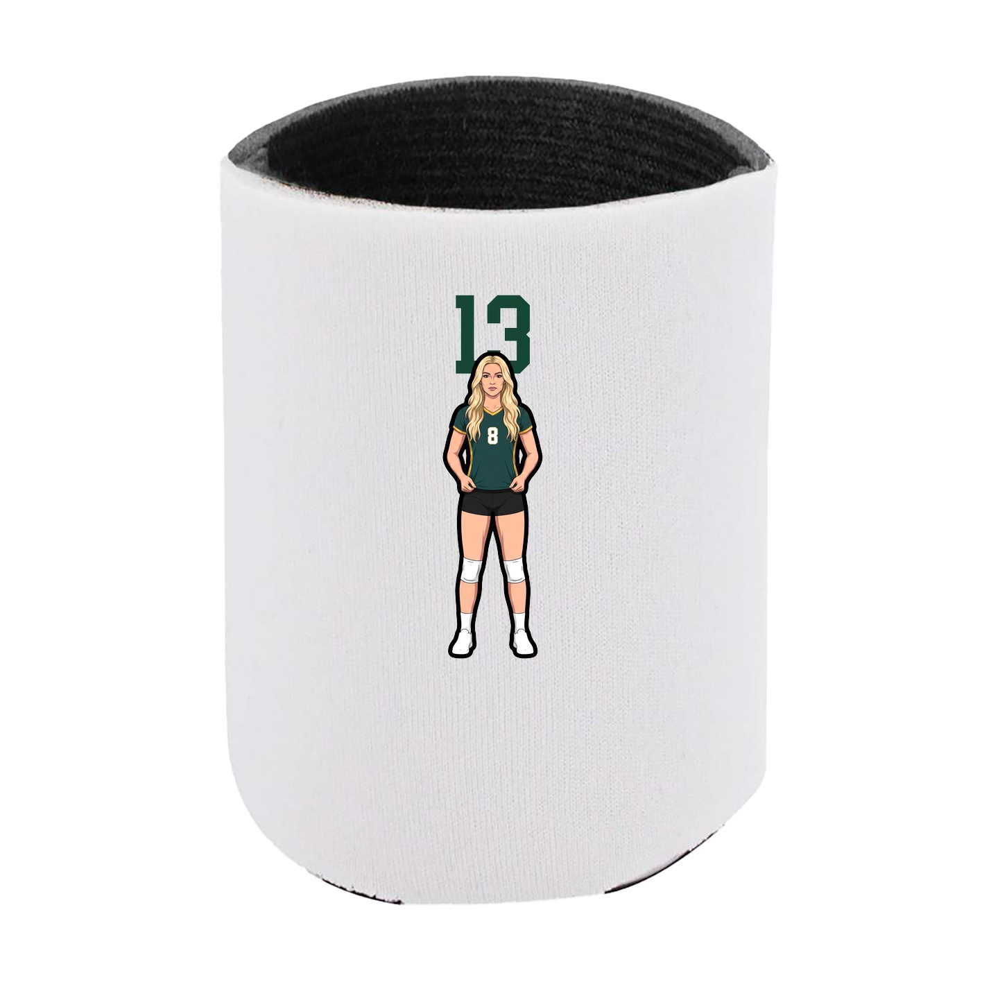 Can Holder — Number Top in White