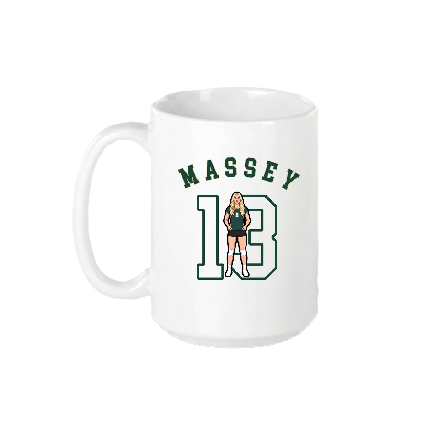 15oz Coffee Mug — Shirsey Arch in White
