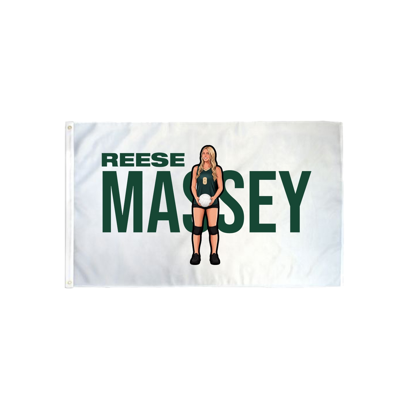 3x5 Flag — Player Name in Classic