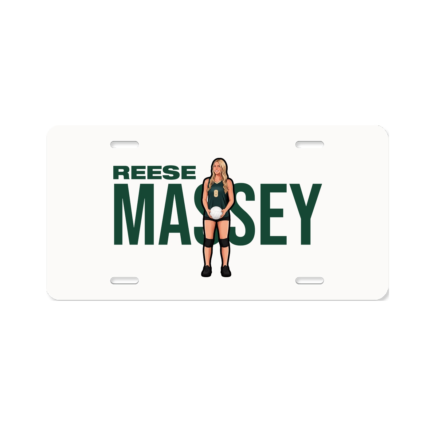 License Plate — Player Name in Classic