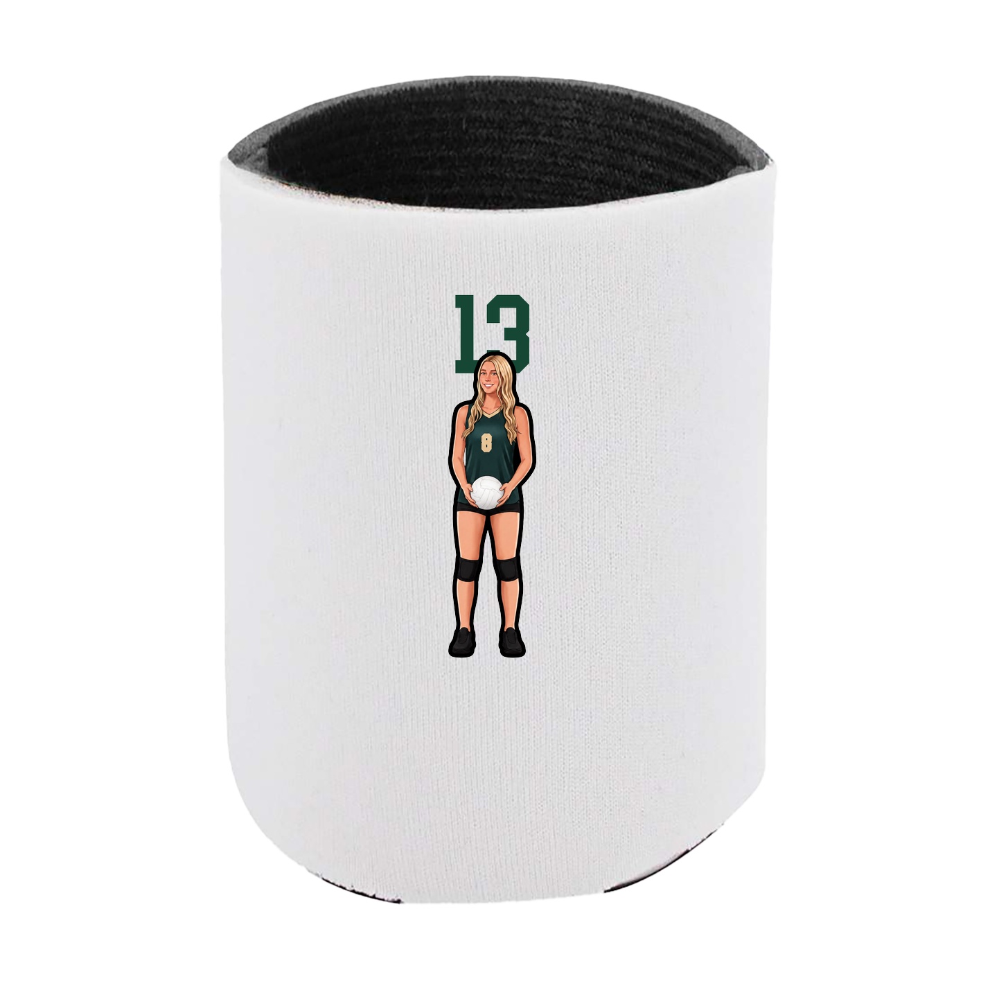Can Holder — Number Top in White