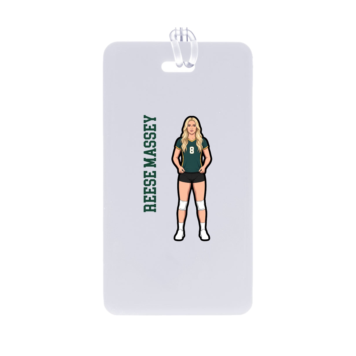 Bag Tag — Name Vertical in Classic