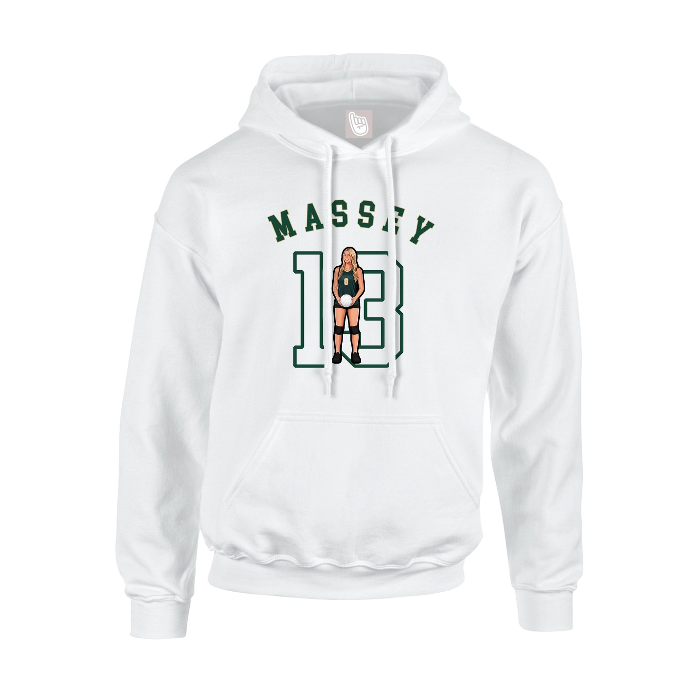 Youth Hoodie — Shirsey Arch in White