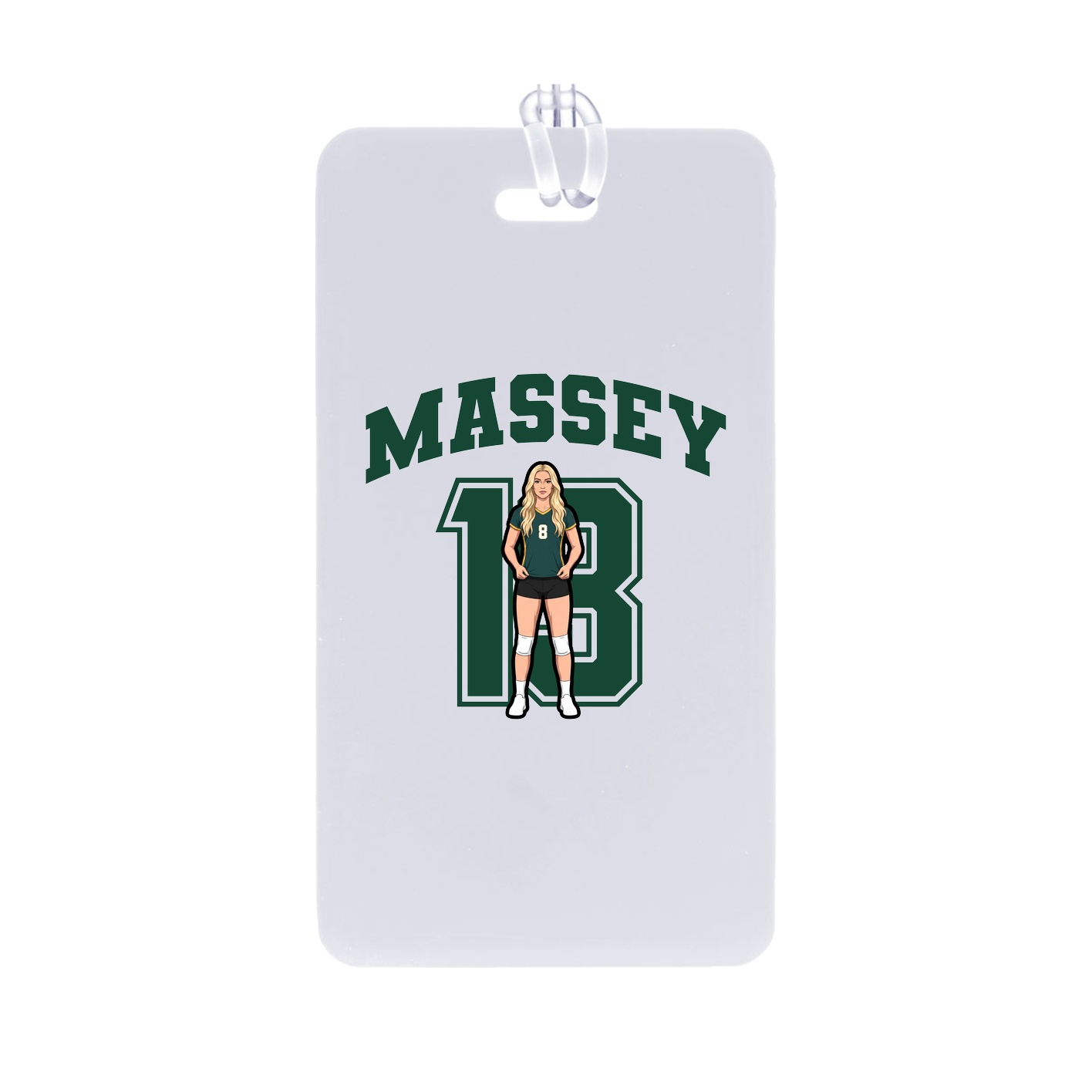 Bag Tag — Number in Classic