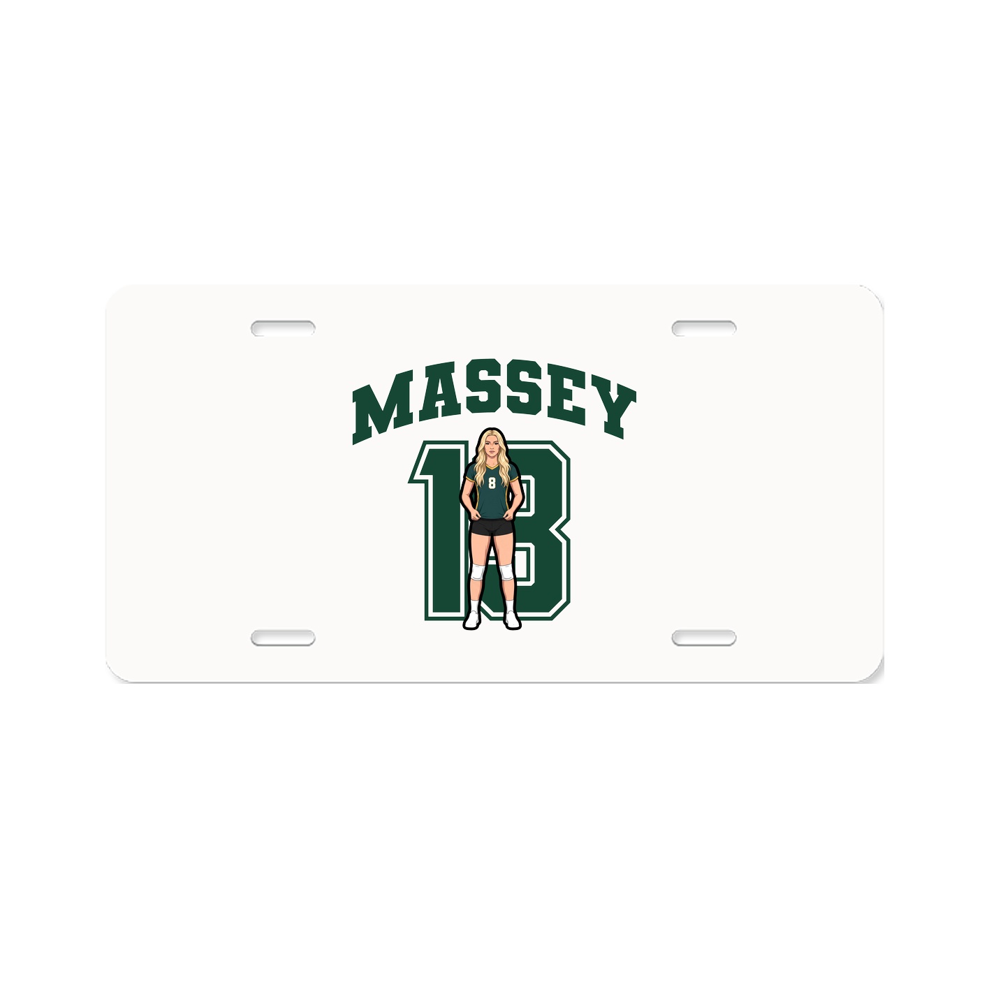 License Plate — Number in Classic
