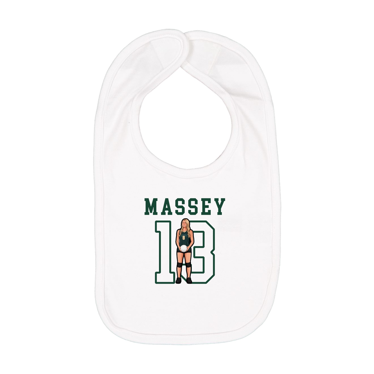 Infant Bib — Shirsey in White