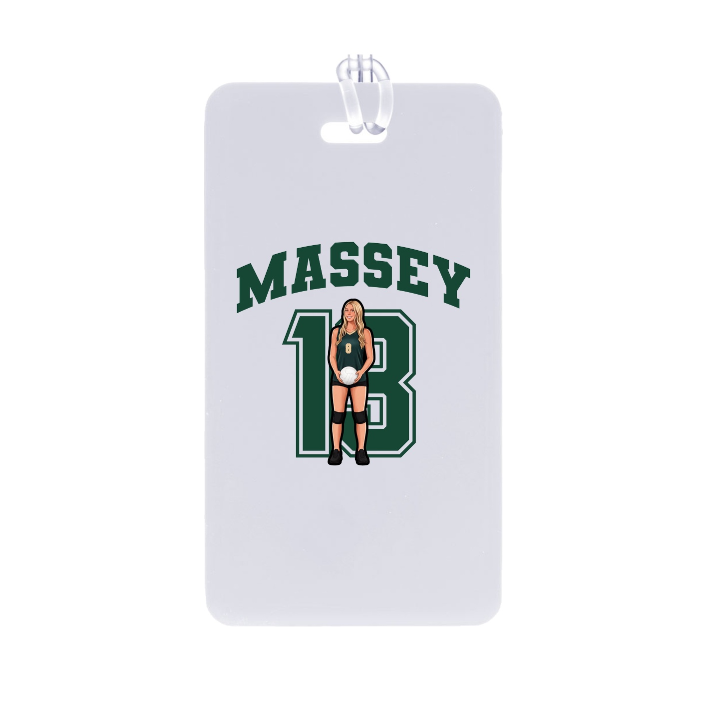 Bag Tag — Number in Classic