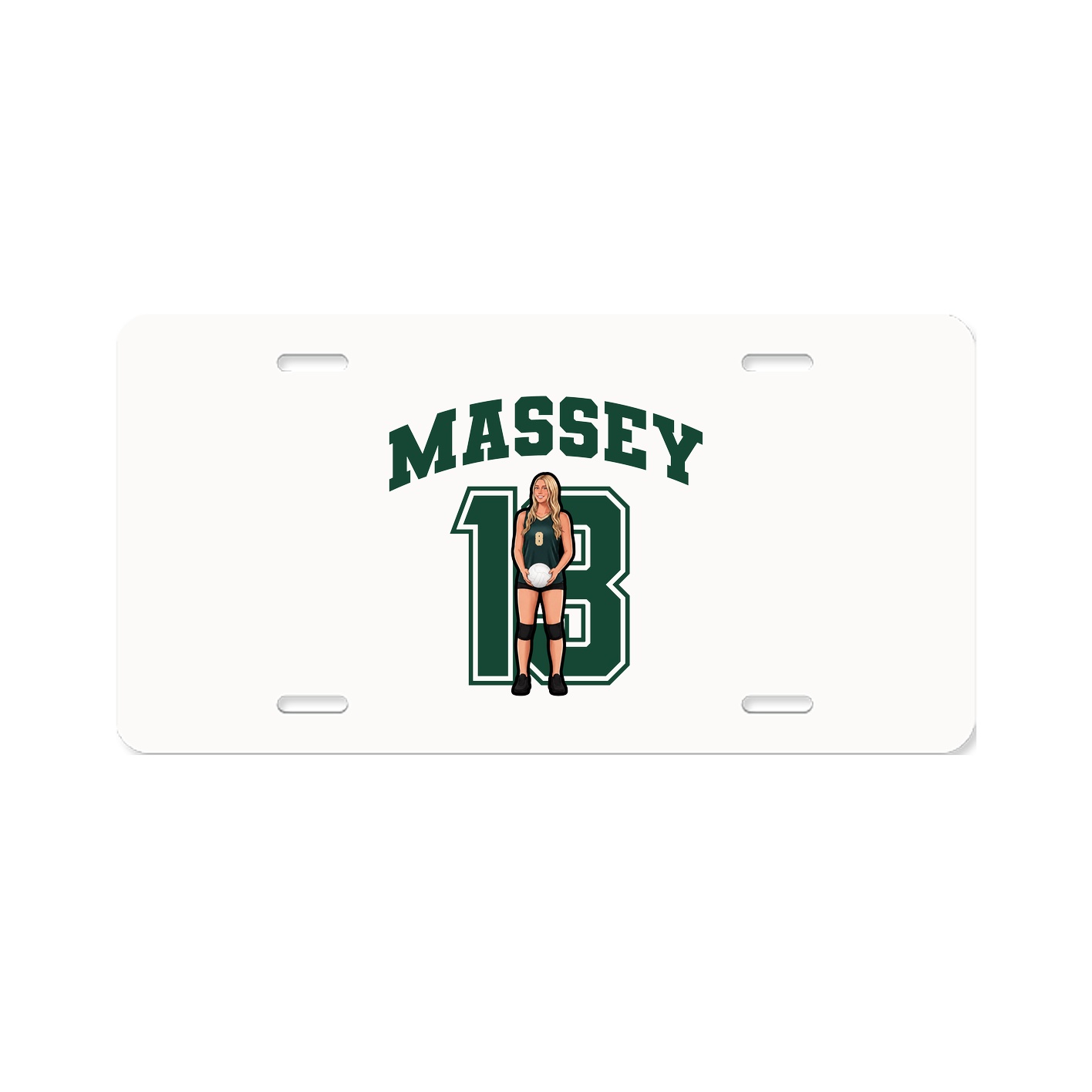 License Plate — Number in Classic