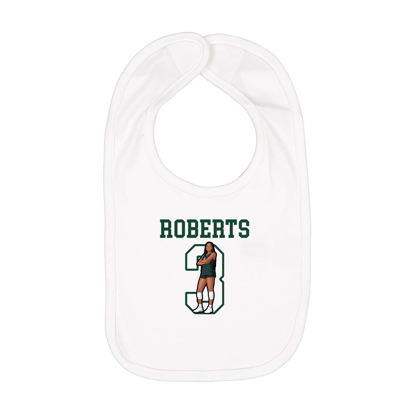 Infant Bib — Shirsey in White