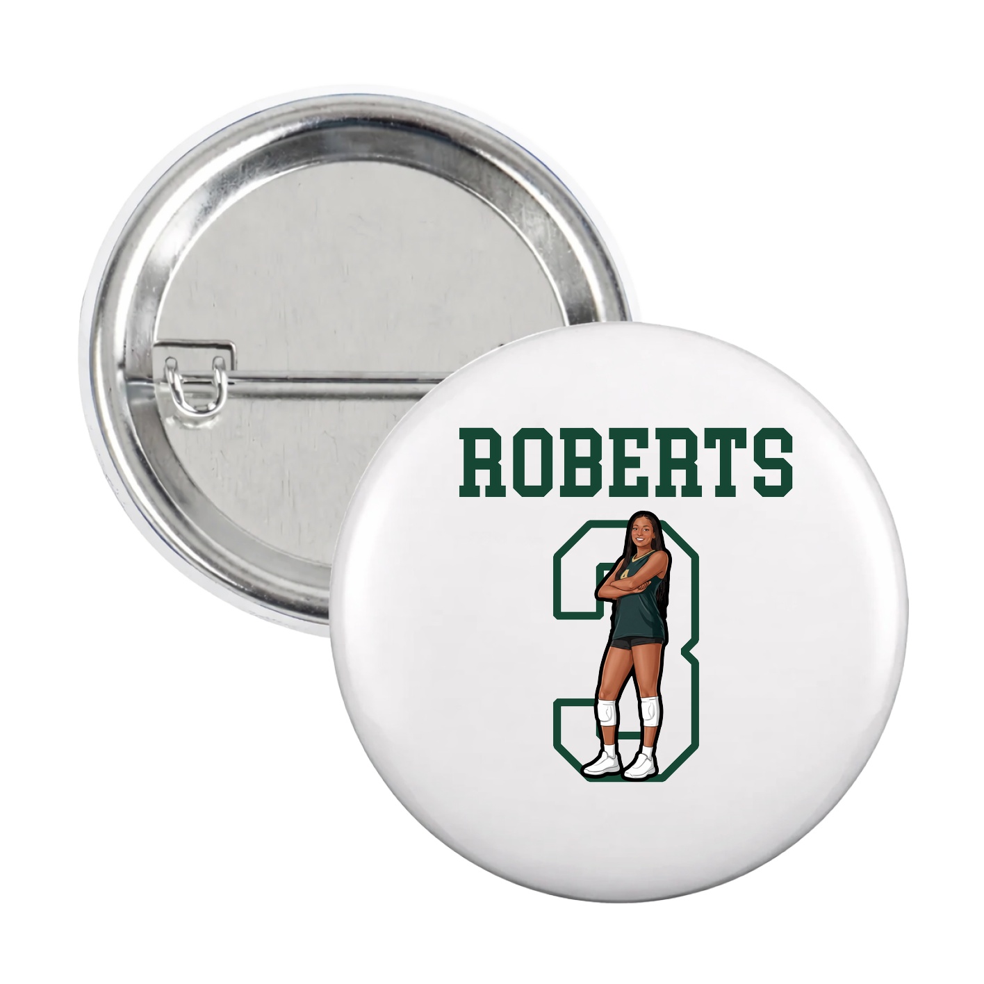Game Day Button — Shirsey in White