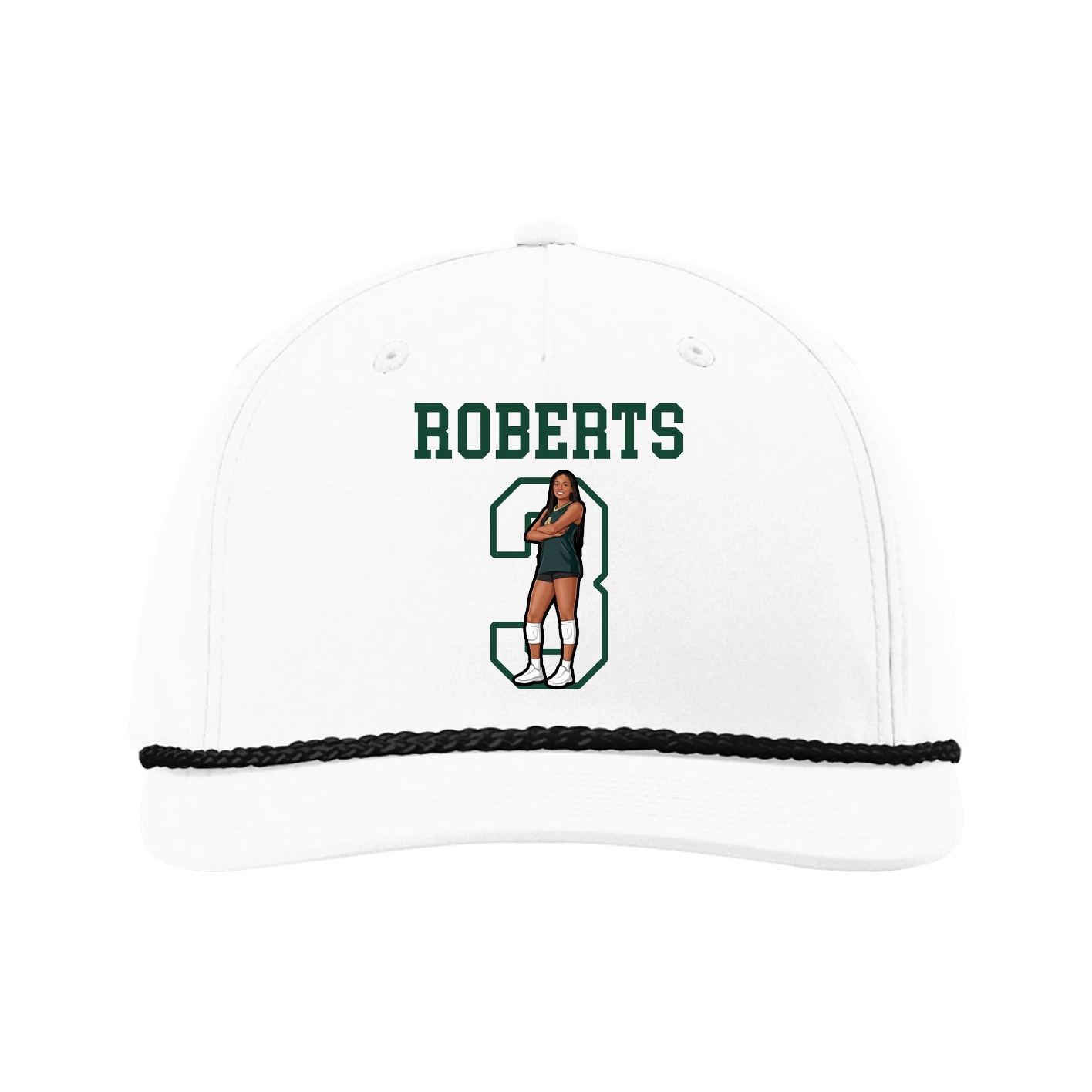 Five-Panel Classic Rope Cap — Shirsey in White