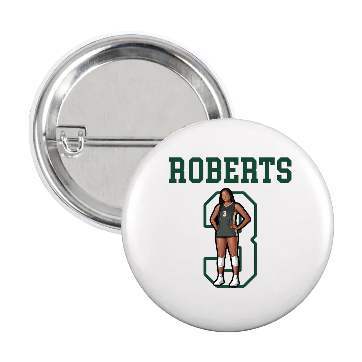 Game Day Button — Shirsey in White