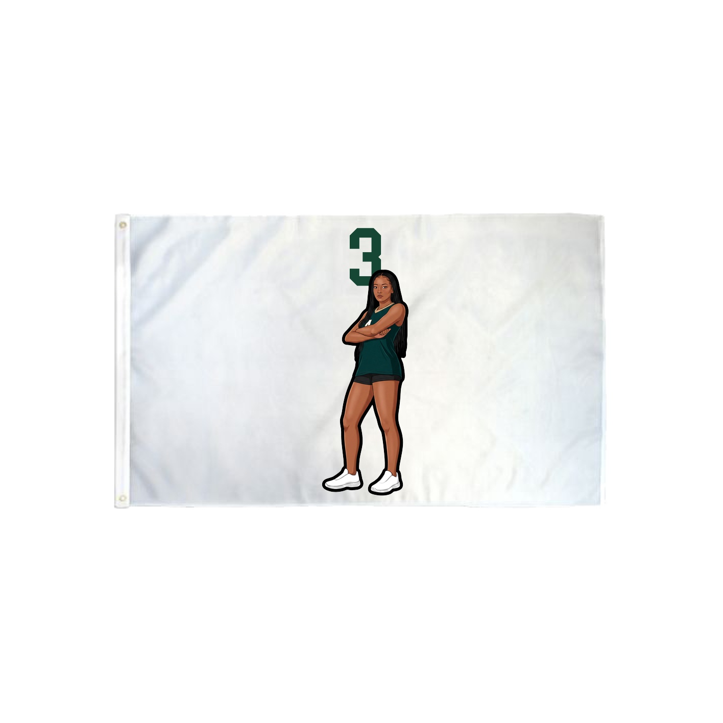 3x5 Flag — Number Top in Classic