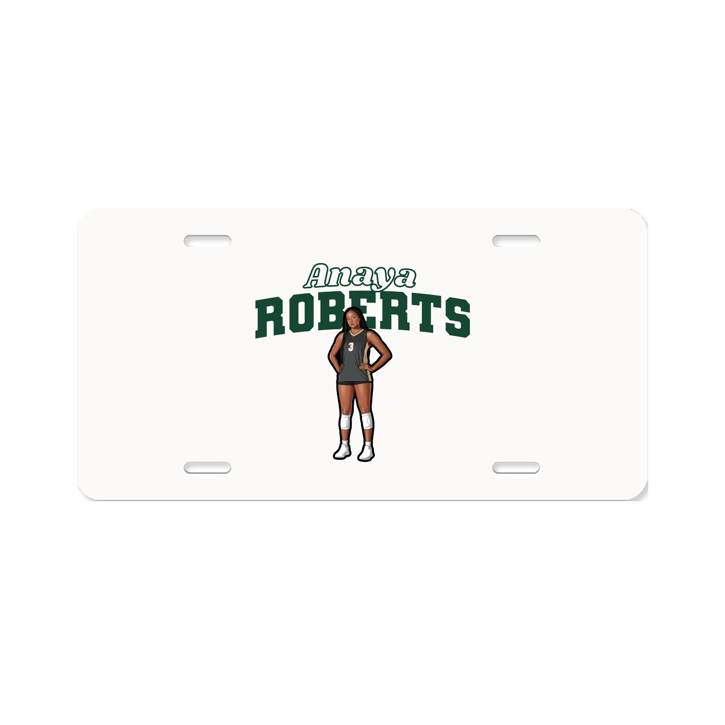 License Plate — Name Arch in Classic
