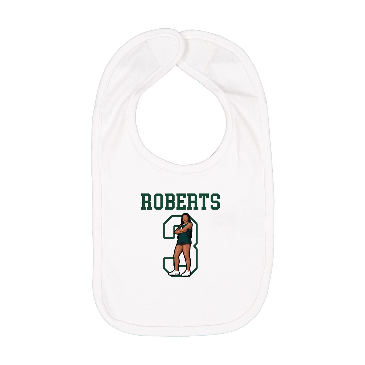 Infant Bib — Shirsey in White