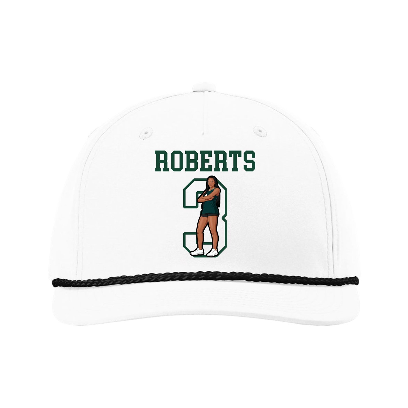Five-Panel Classic Rope Cap — Shirsey in White