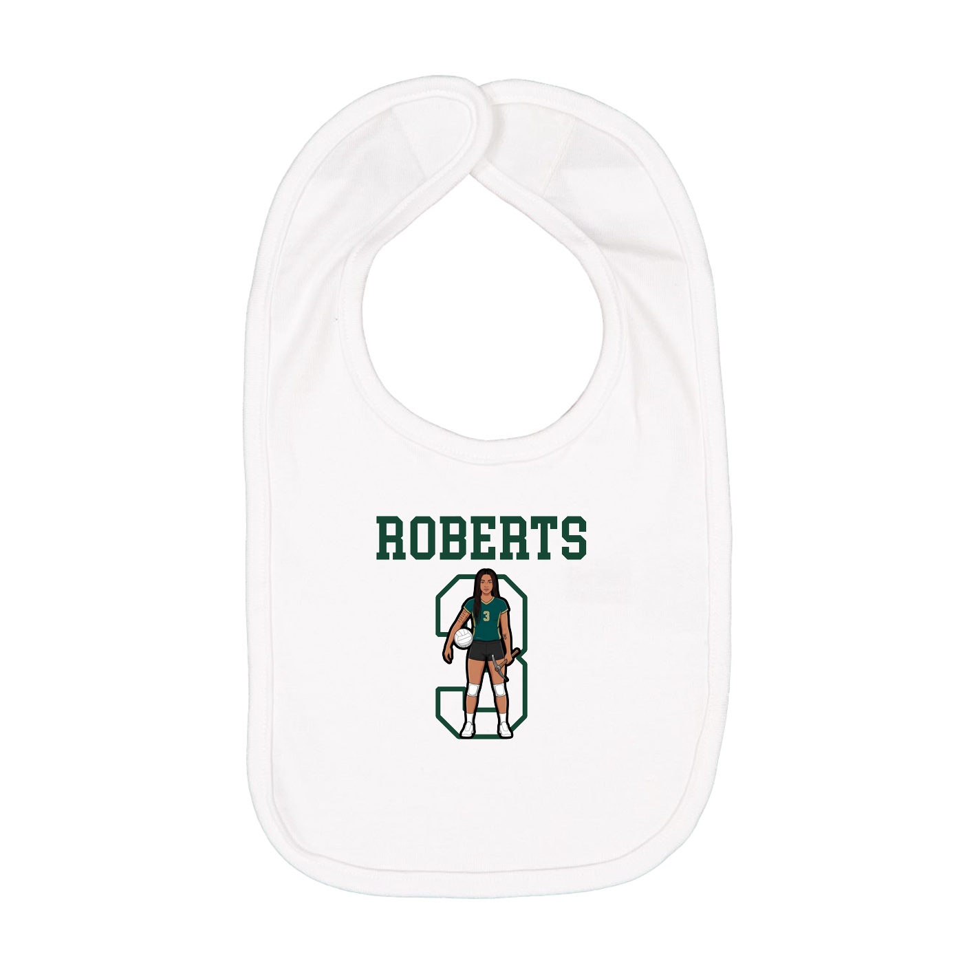 Infant Bib — Shirsey in White