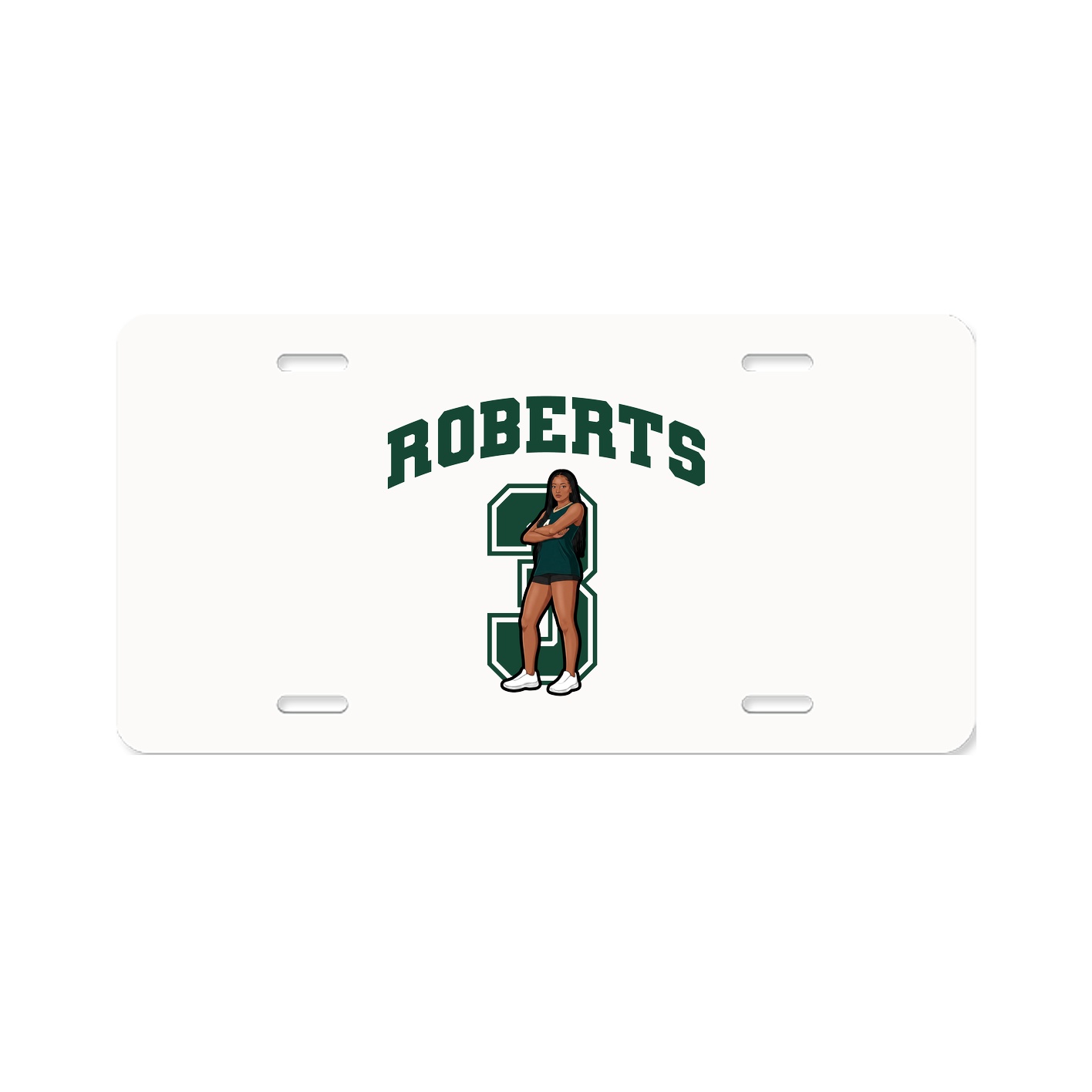 License Plate — Number in Classic