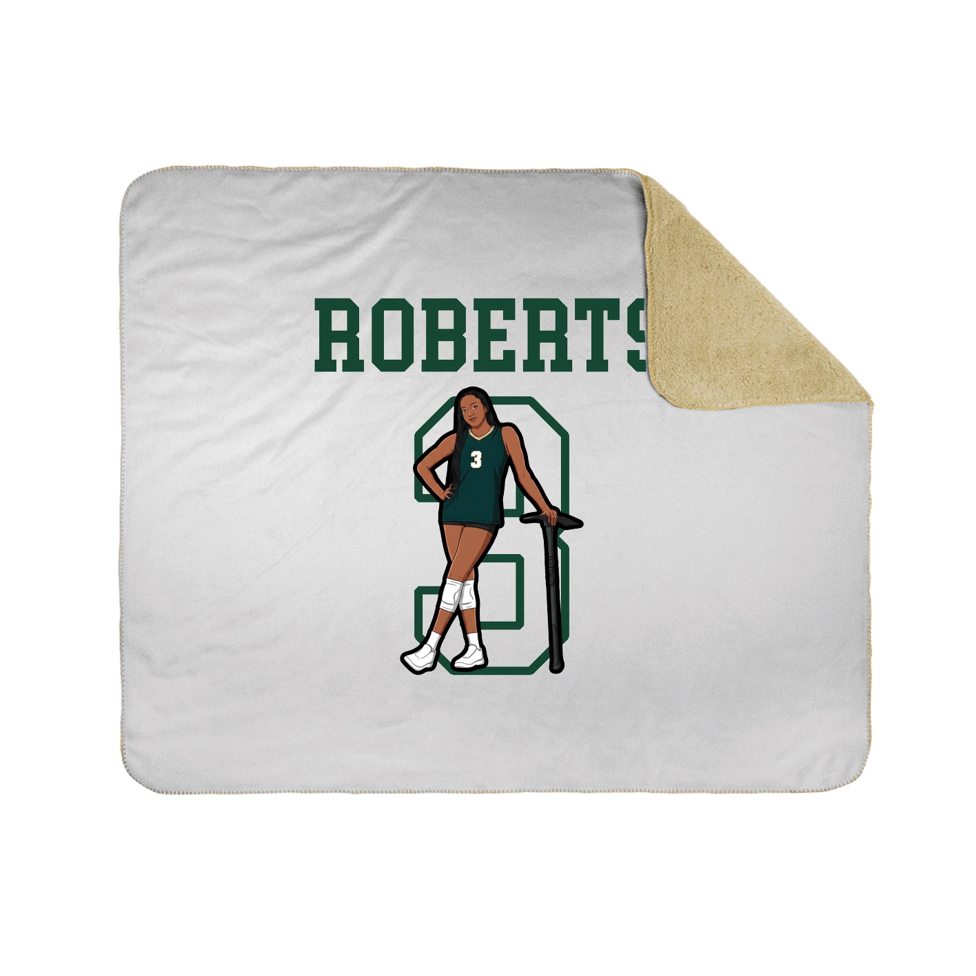 Throw Blanket — Shirsey in White