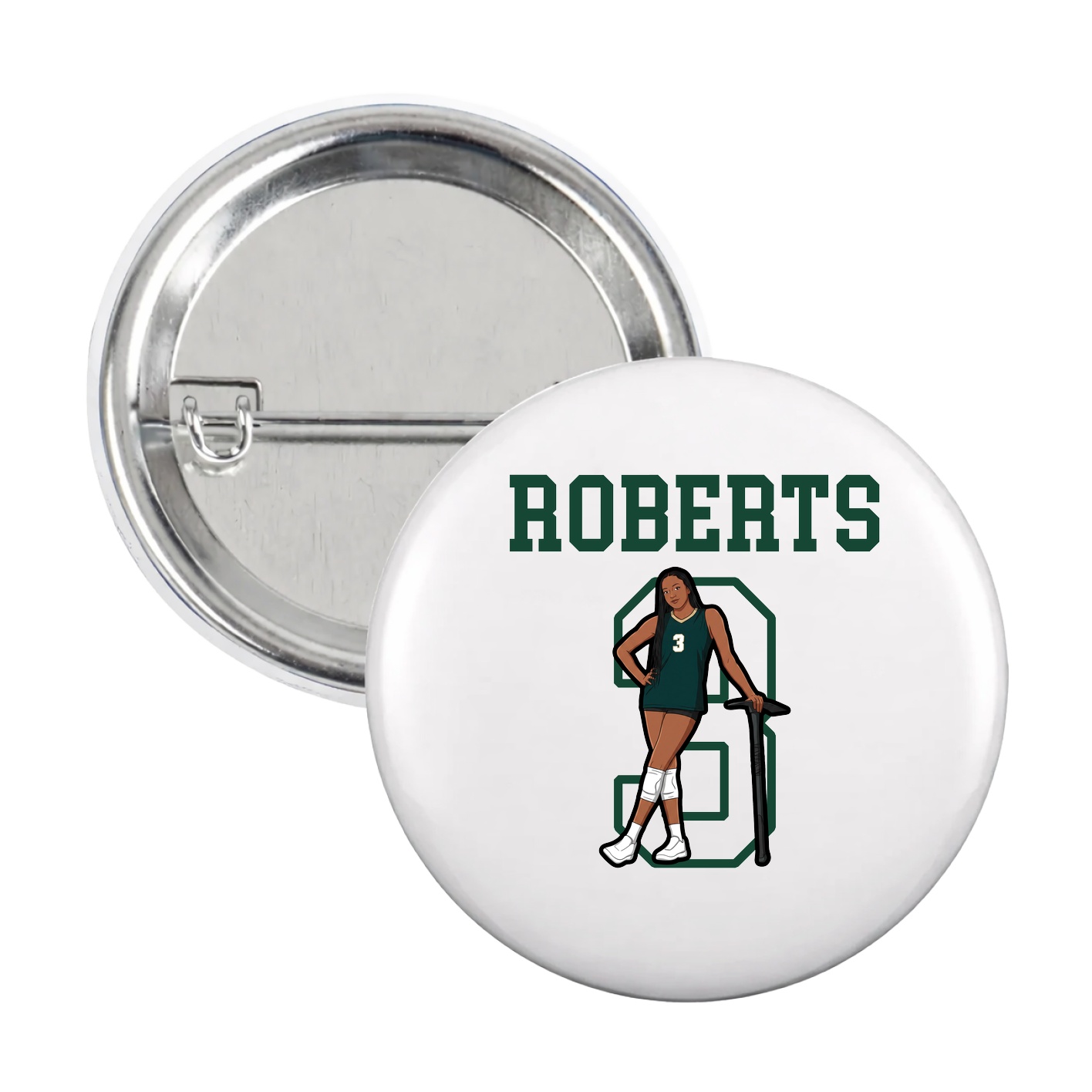 Game Day Button — Shirsey in White