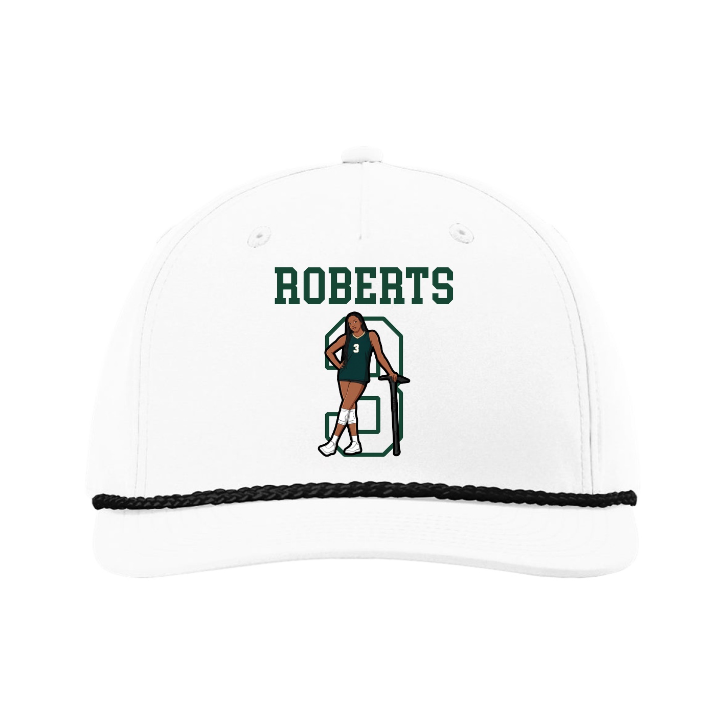 Five-Panel Classic Rope Cap — Shirsey in White