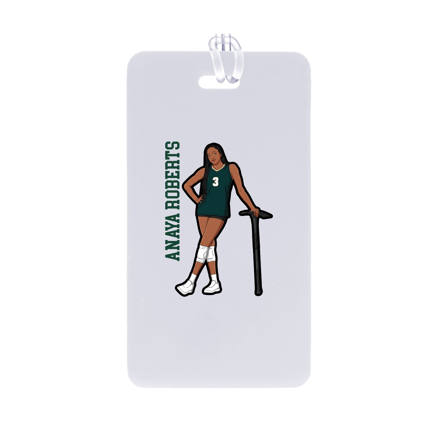 Bag Tag — Name Vertical in Classic