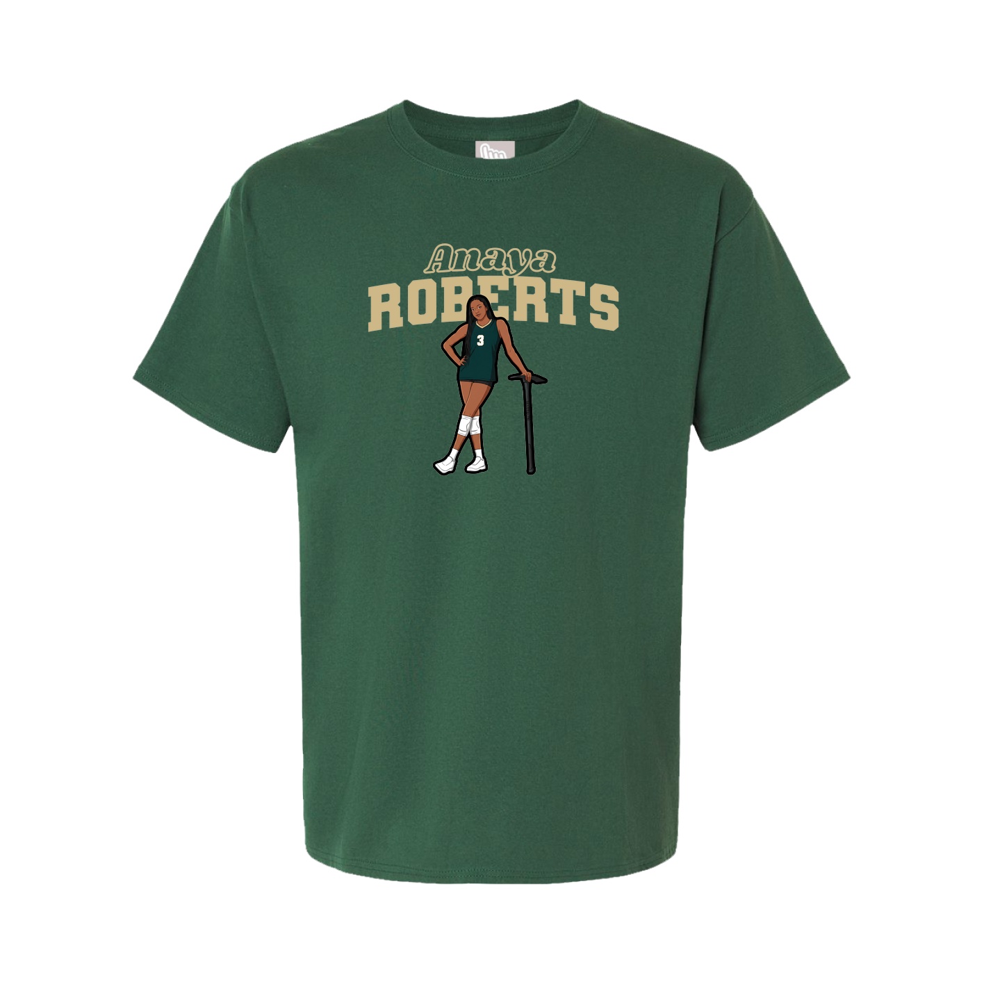 Youth Tee — Name Arch in Green