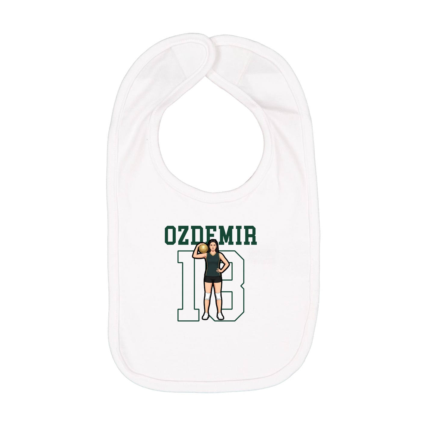 Infant Bib — Shirsey in White