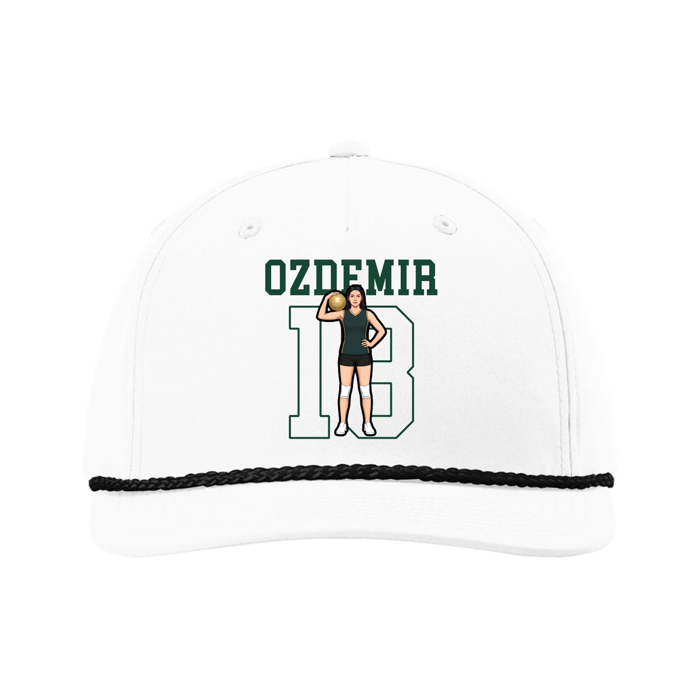 Five-Panel Classic Rope Cap — Shirsey in White