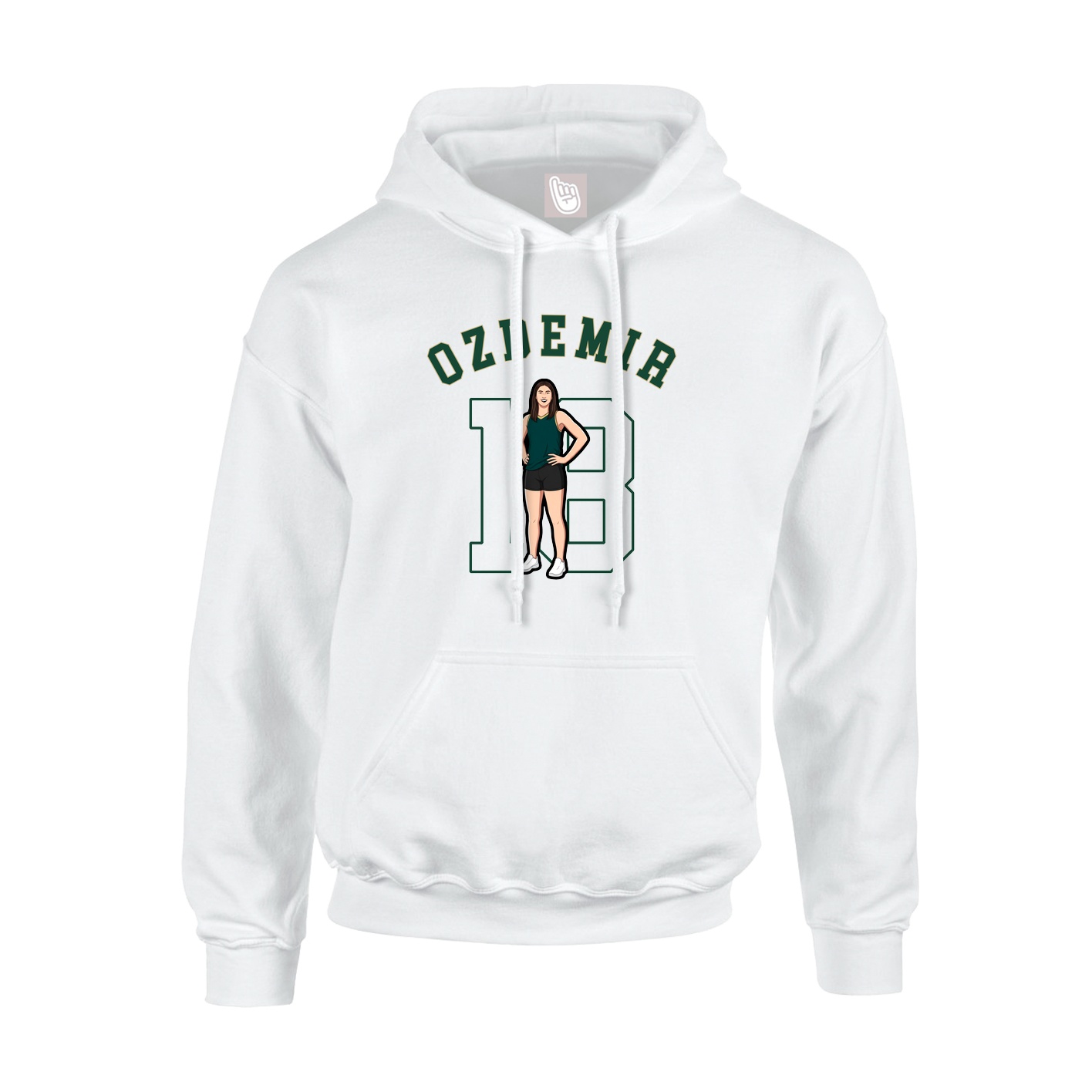 Youth Hoodie — Shirsey Arch in White