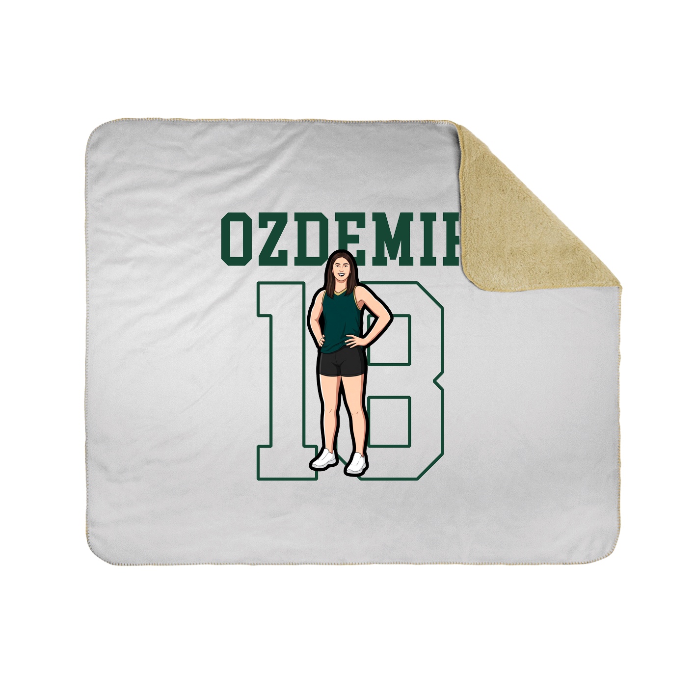 Throw Blanket — Shirsey in White