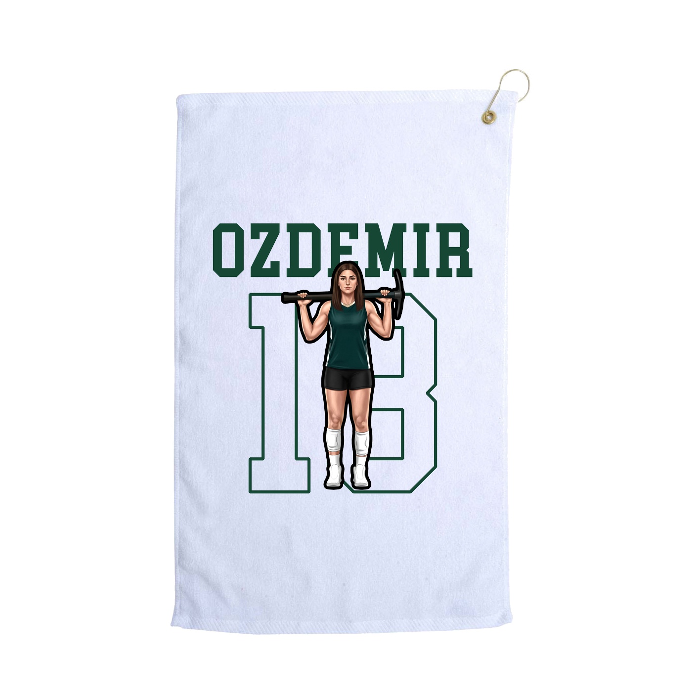 Golf Towel — Shirsey in White
