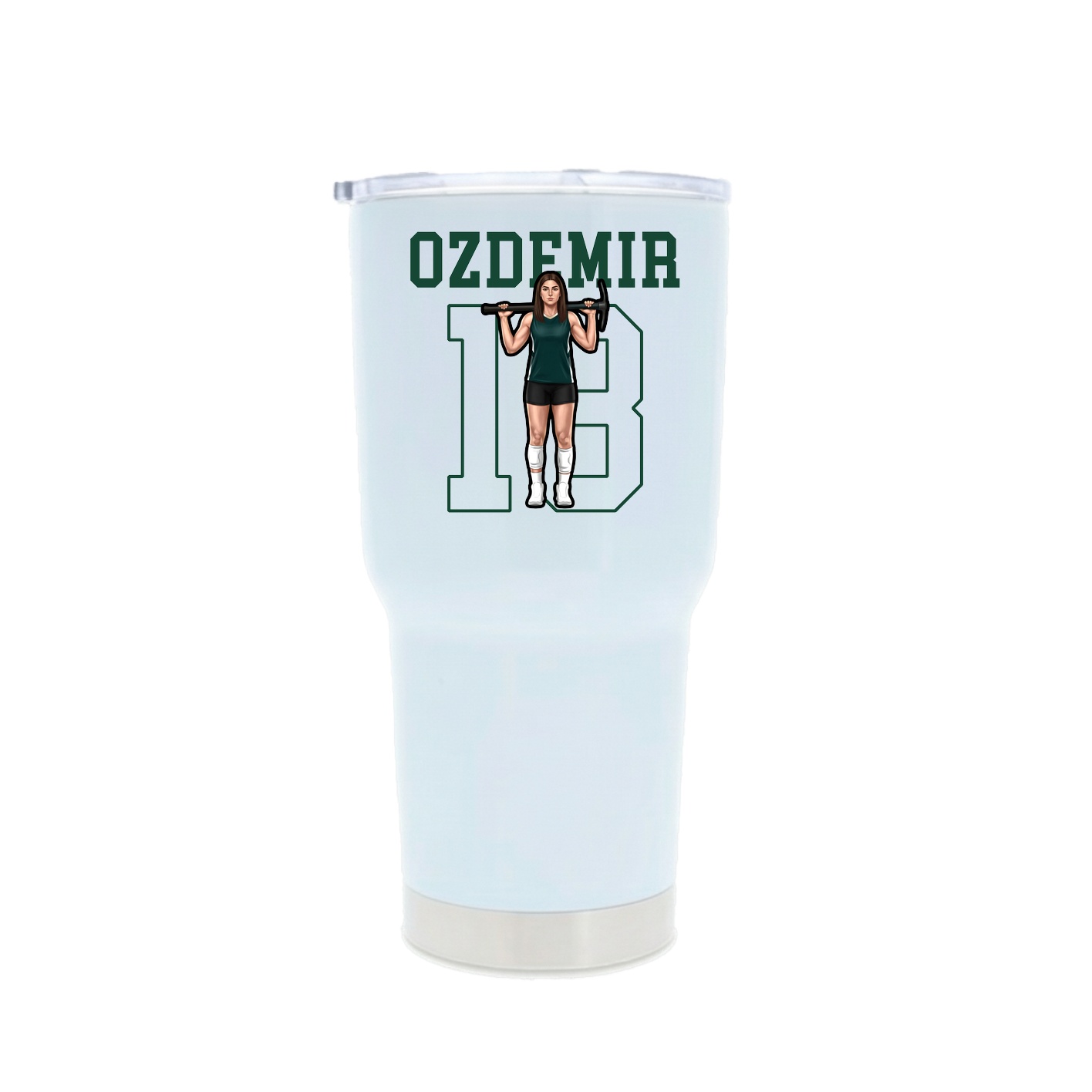 30oz Stainless Steel Tumbler — Shirsey in White