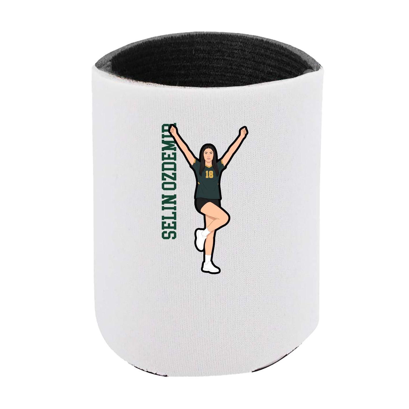 Can Holder — Name Vertical in White