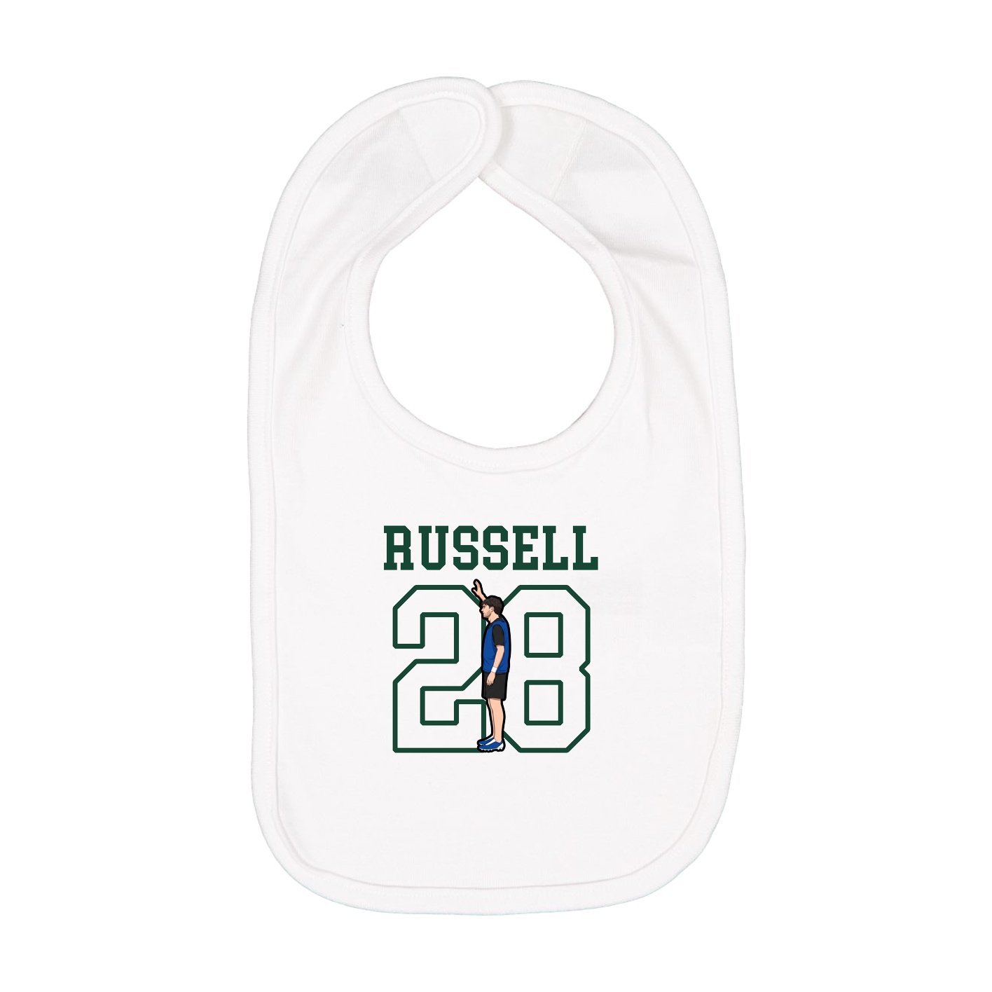 Infant Bib — Shirsey in White