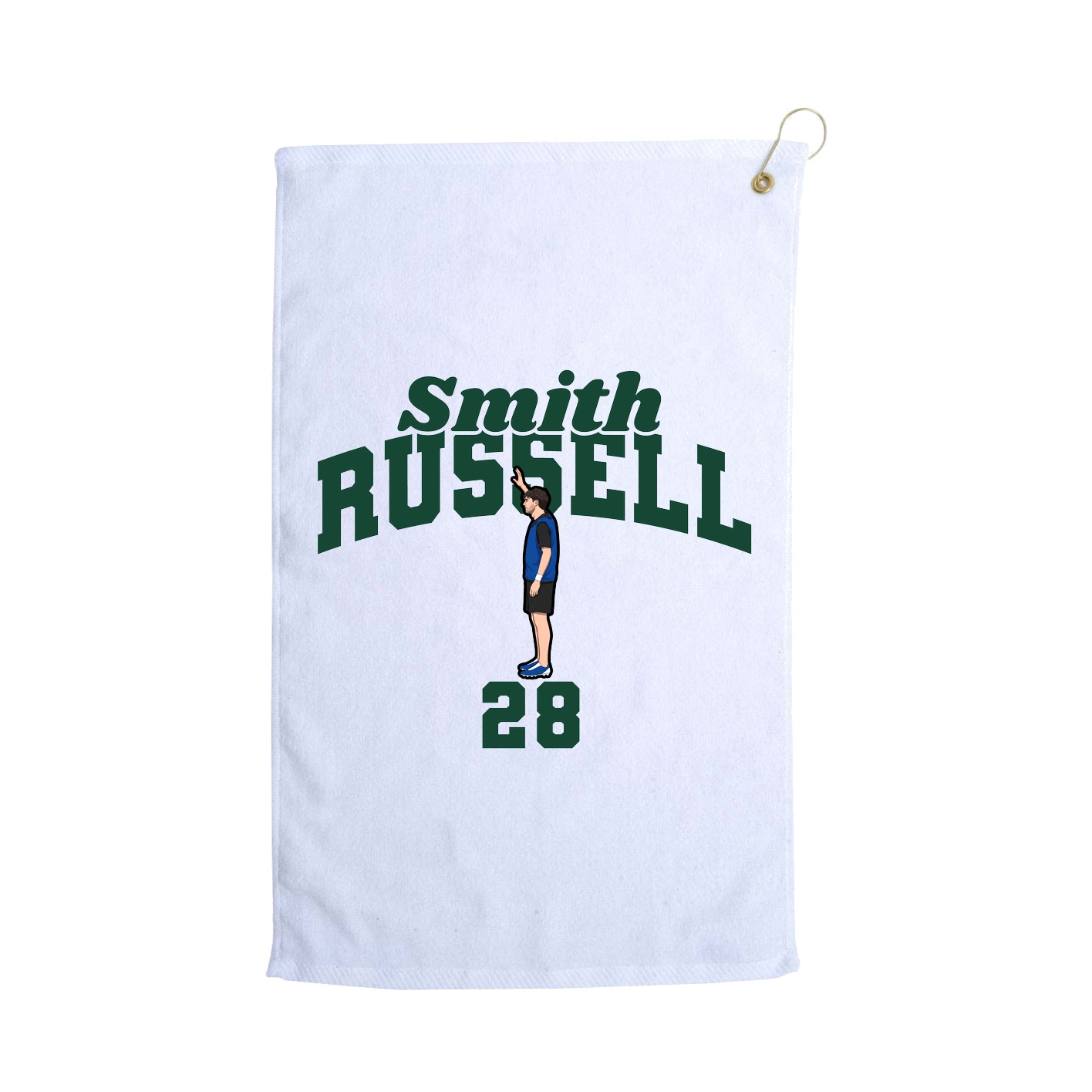 Golf Towel — Signature Arch in White