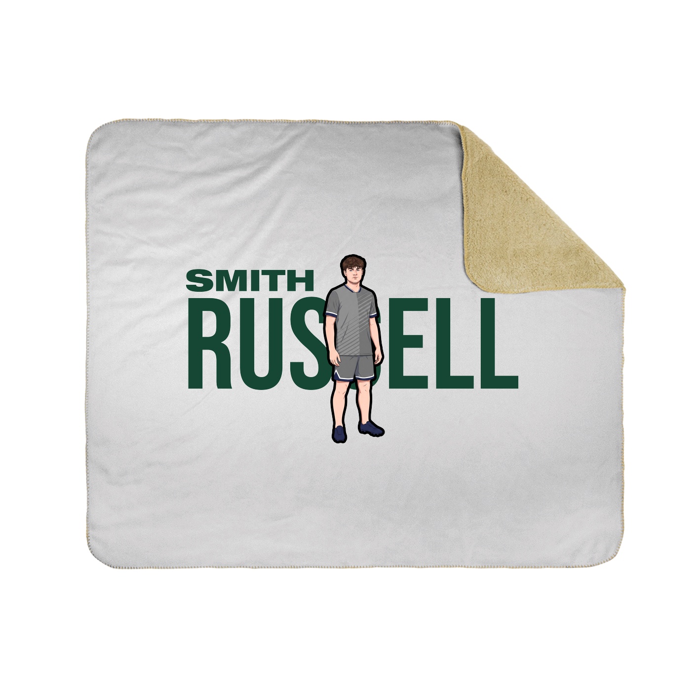 Throw Blanket — Player Name in White