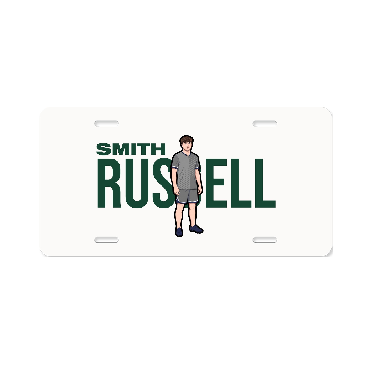 License Plate — Player Name in Classic