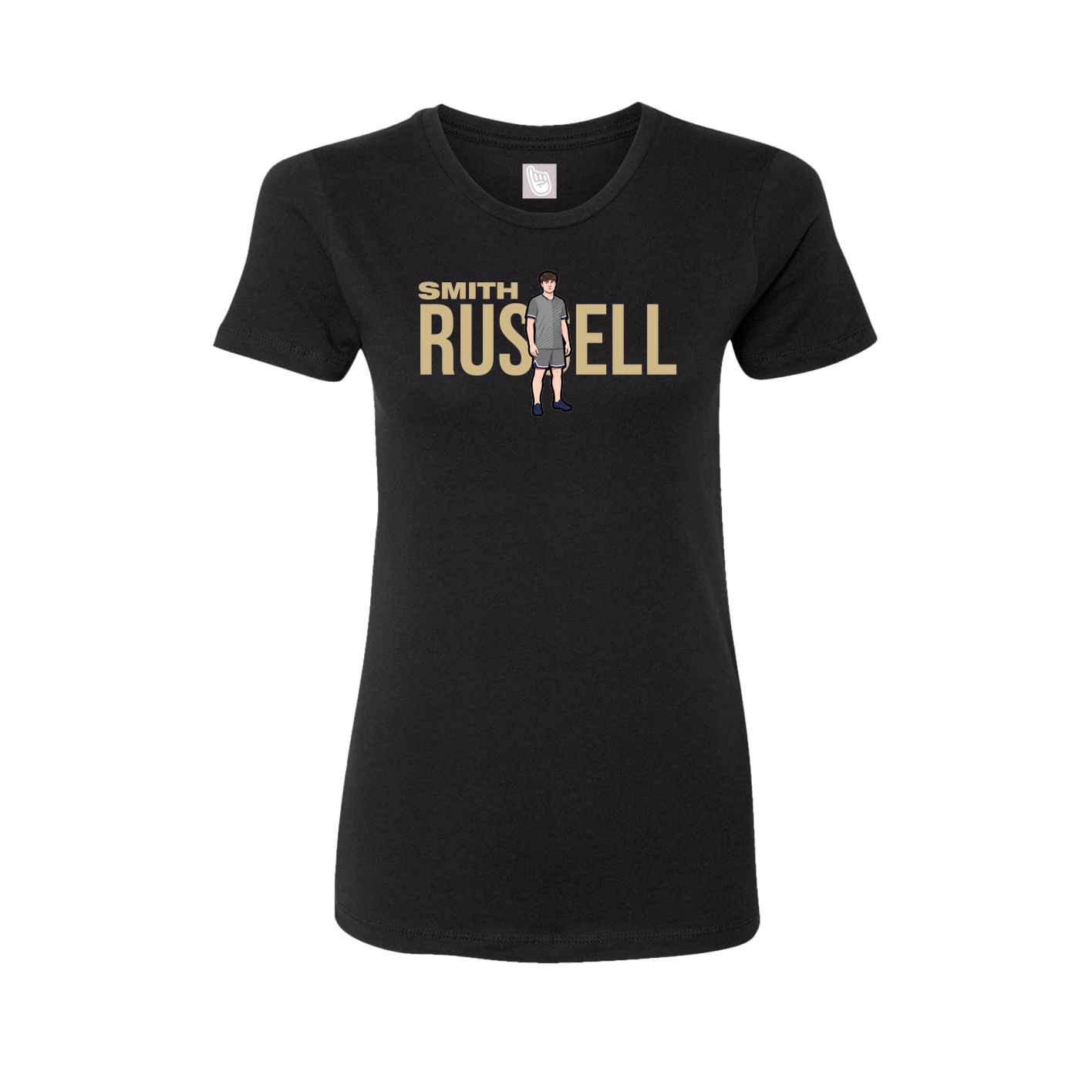 Womens Tee — Player Name in Black