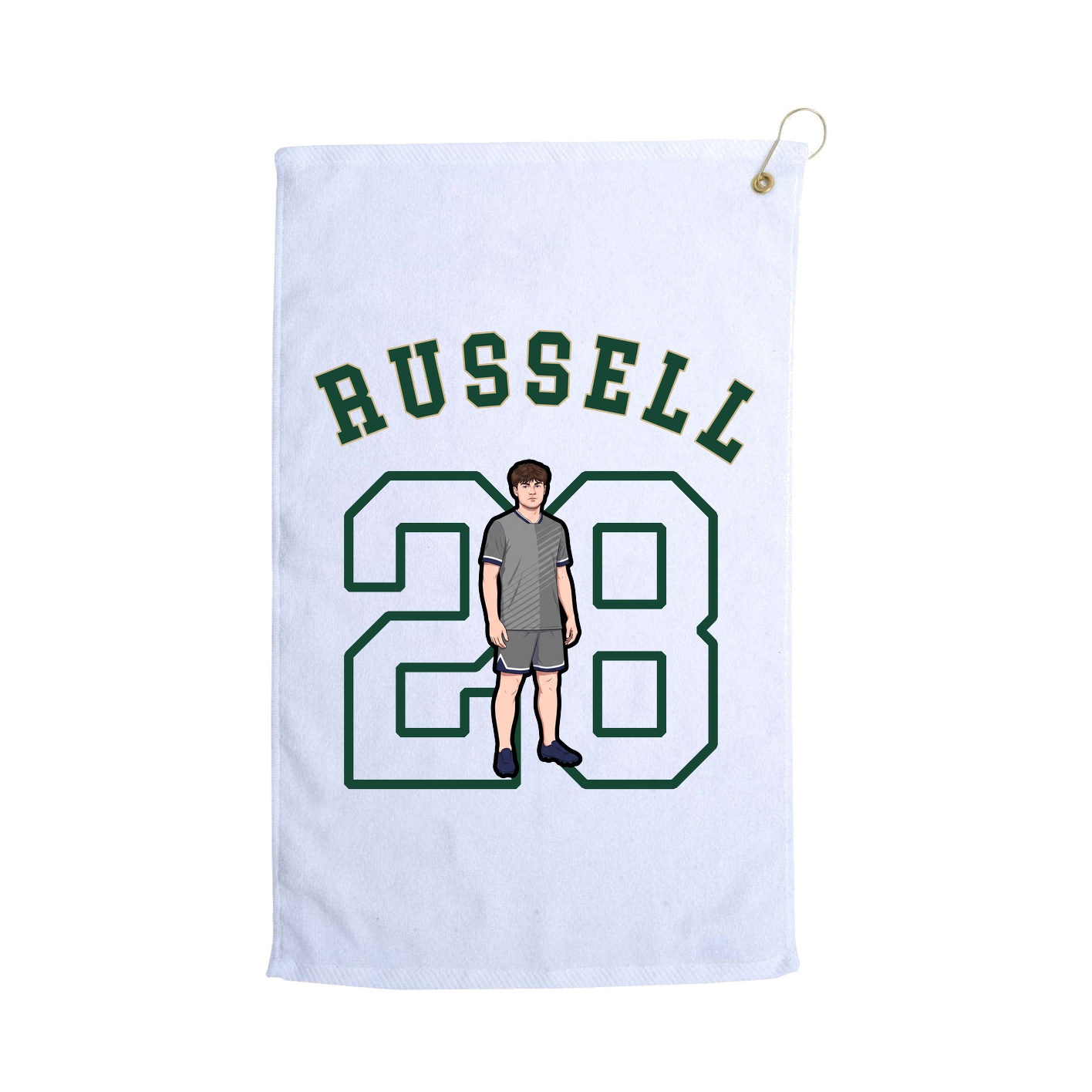 Golf Towel — Shirsey Arch in White