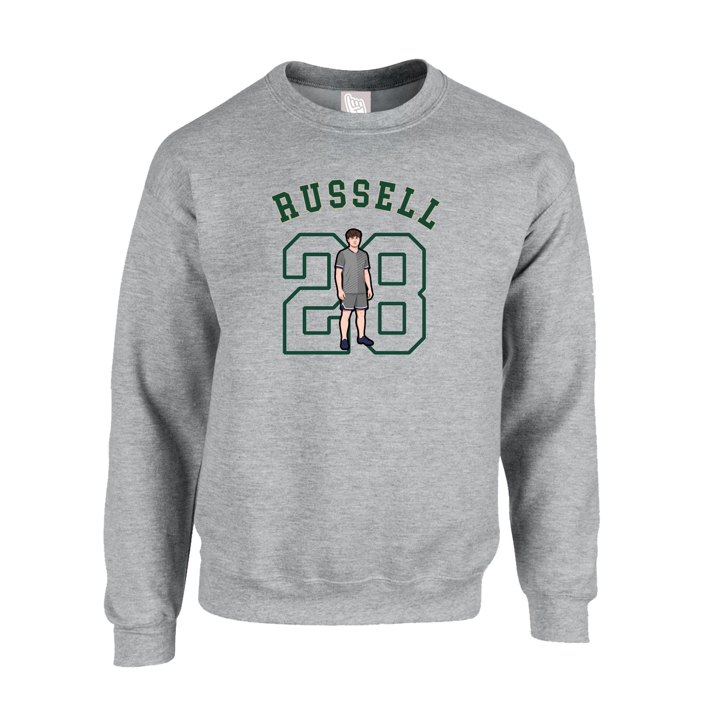 Fleece Crew — Shirsey Arch in Grey