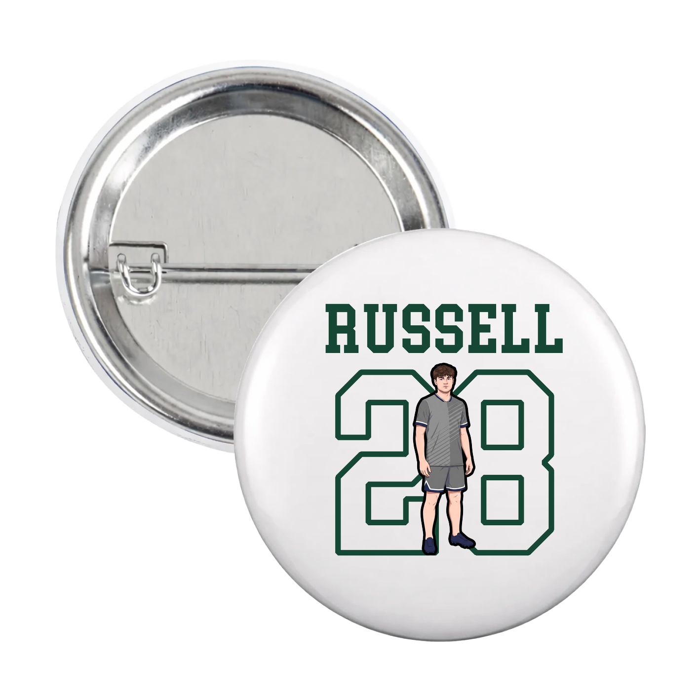 Game Day Button — Shirsey in White